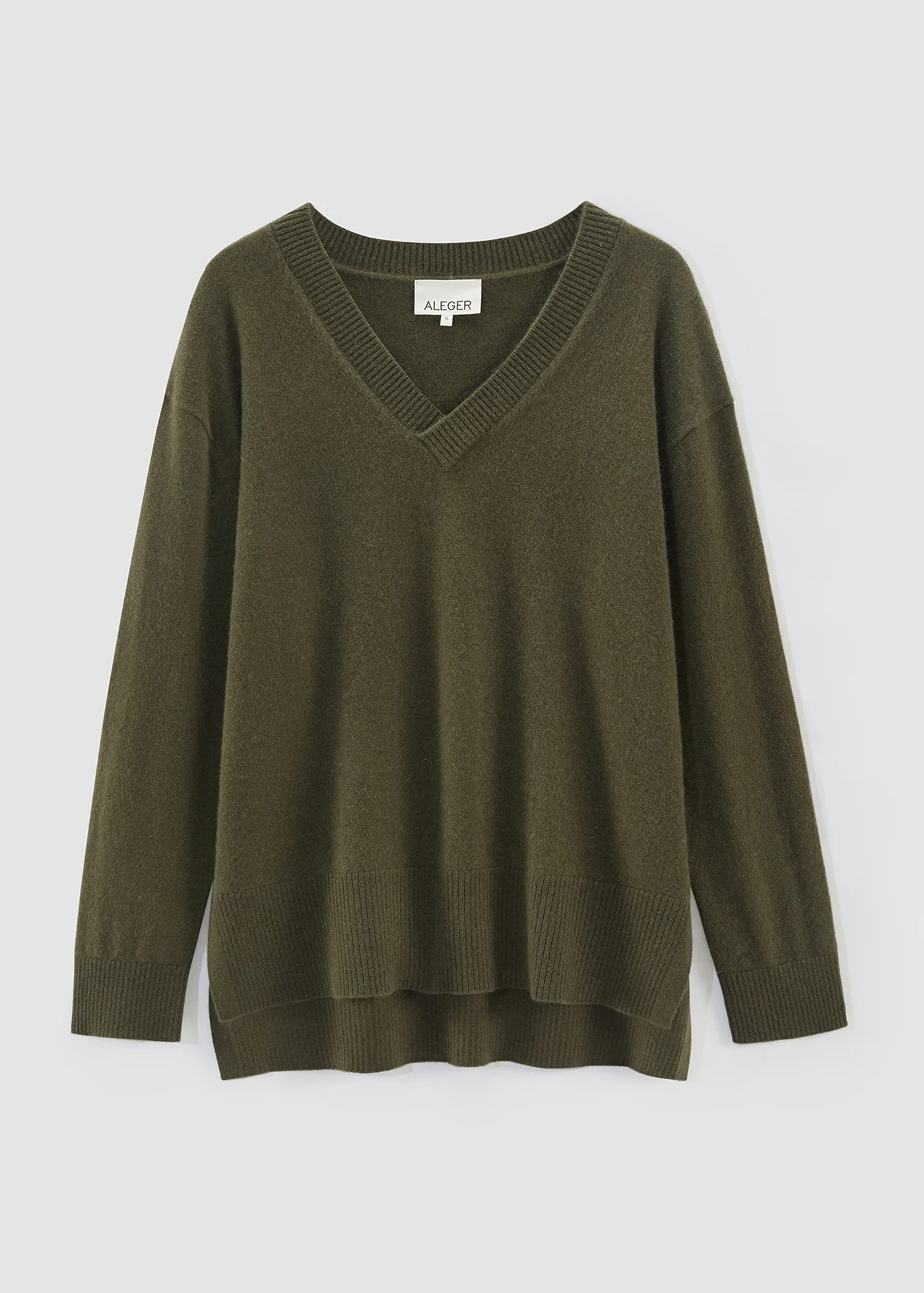 Aleger - Cashmere Gorgeous V-Neck Sweater - Image 4