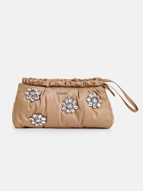 Essentiel Antwerp - Jimone Embroidered Satin Pouch - Image 3