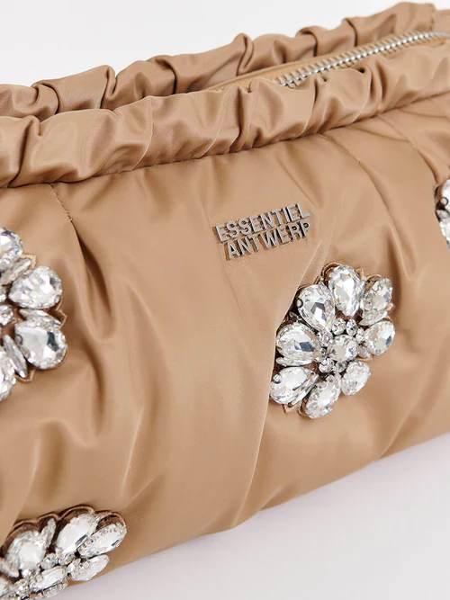 Essentiel Antwerp - Jimone Embroidered Satin Pouch - Image 4