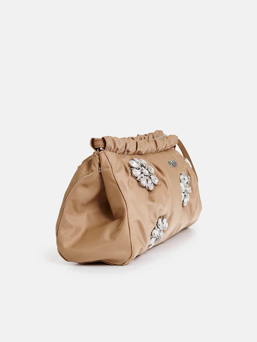 Essentiel Antwerp - Jimone Embroidered Satin Pouch - Image 5