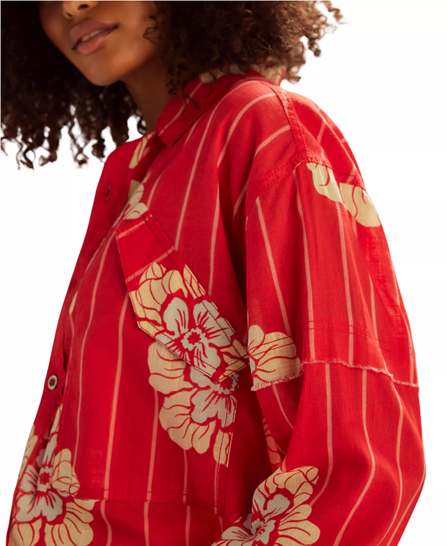 Free People - Hidden Flower Camo Shirt - Image 3