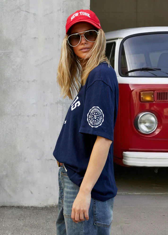 Hammill & Co - St Louis T-shirt Navy - Image 4