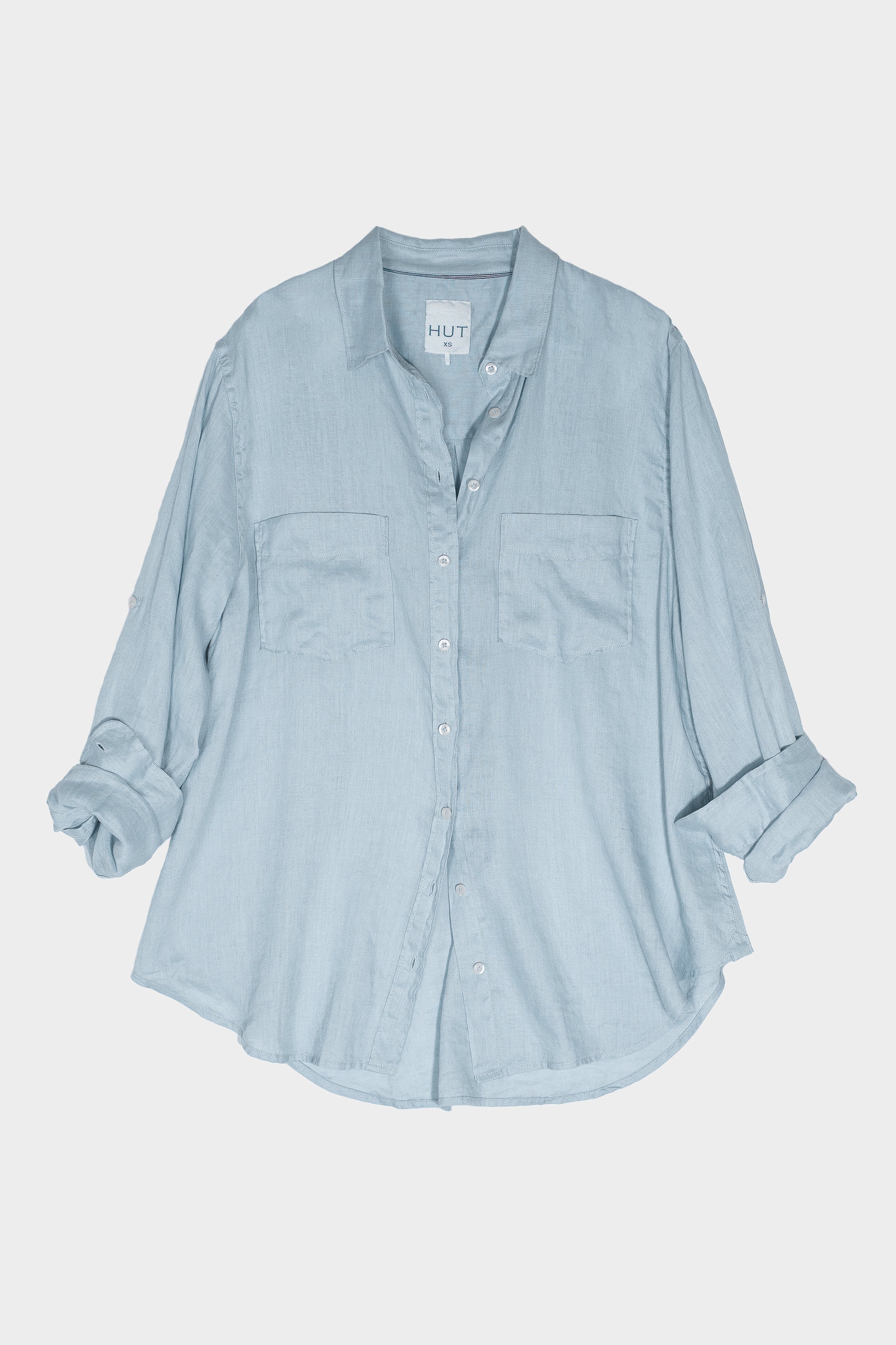 Hut - Boyfriend Shirt Breeze Blue - Image 6