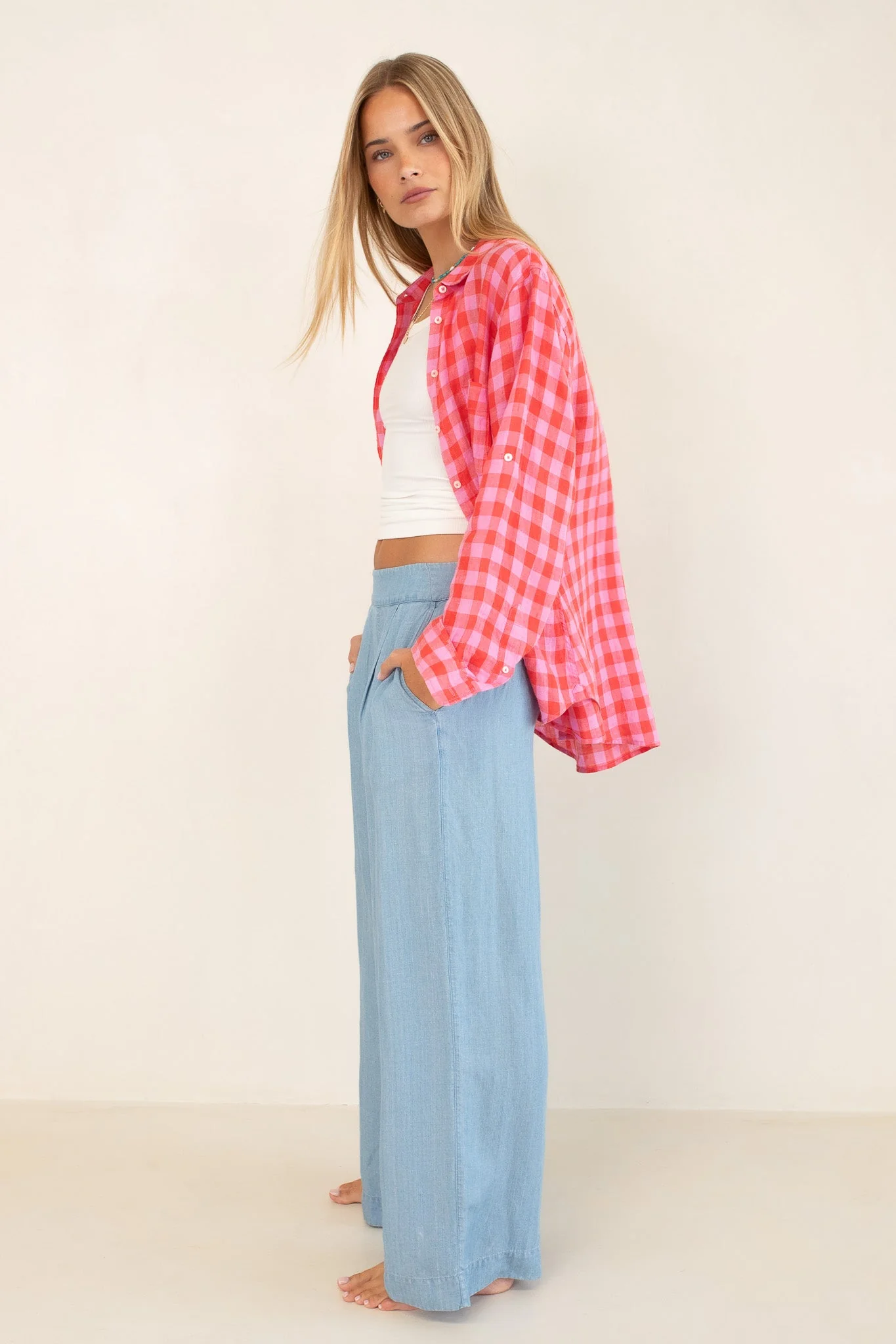 Hut - Boyfriend Shirt Check Me Out - Image 5