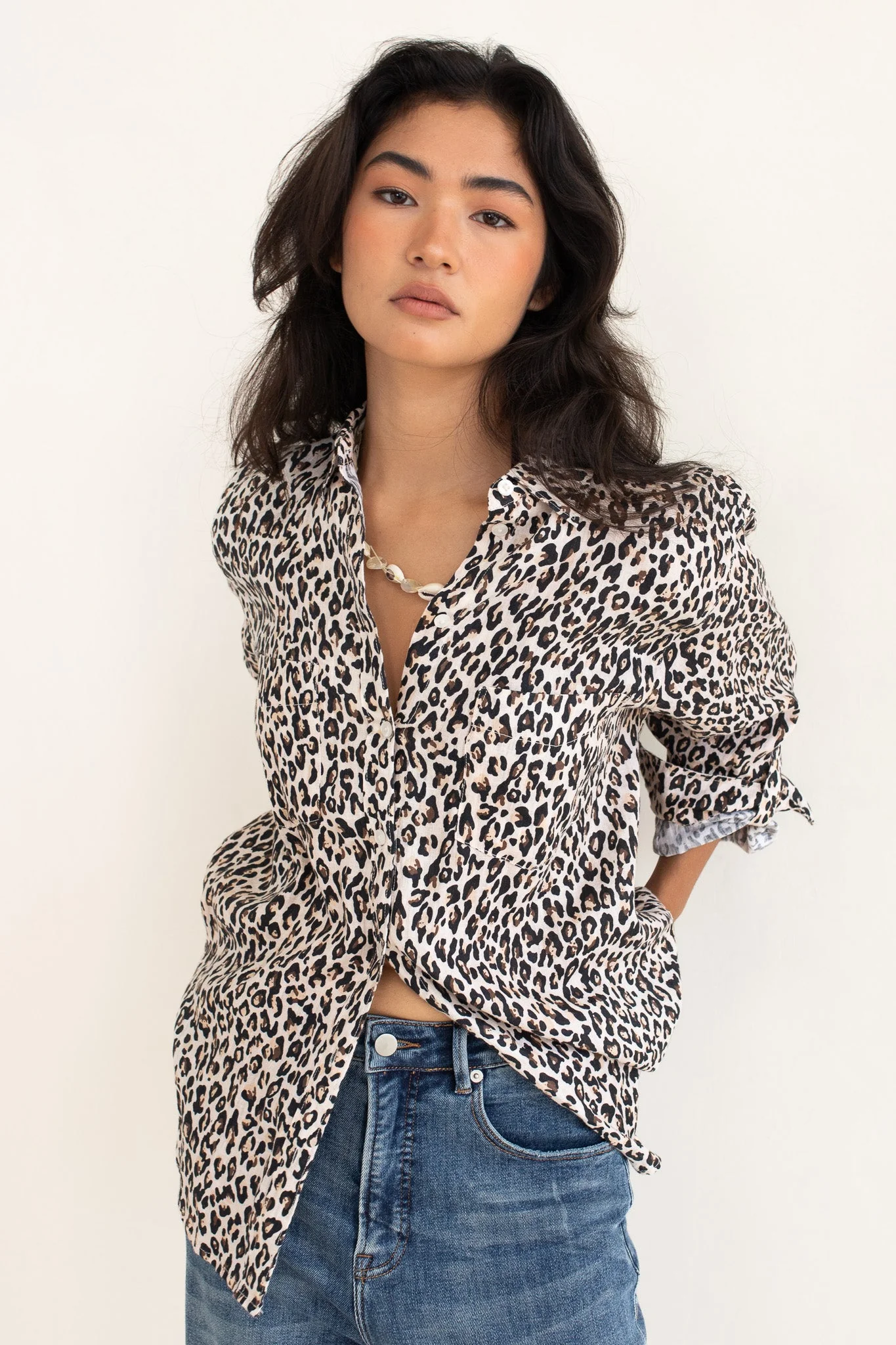 Hut - Boyfriend Shirt Leopard - Image 2
