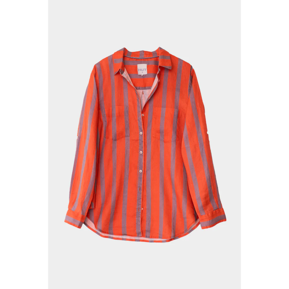 Hut - Boyfriend Shirt Off Duty Stripe - Image 7