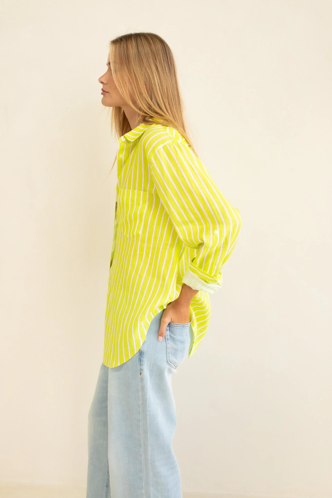 Hut - Boyfriend Shirt Piney Limey - Image 4