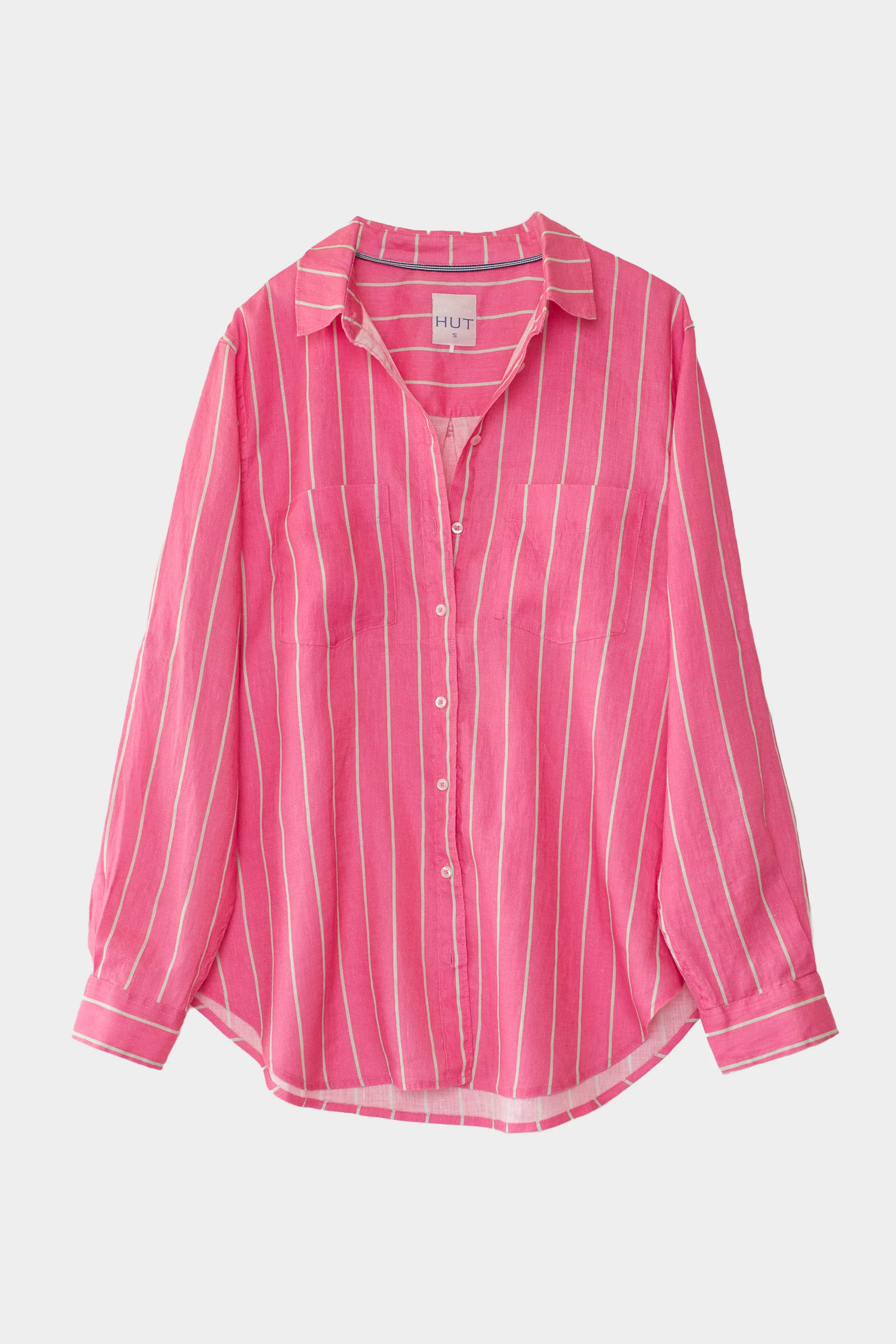 Hut - Boyfriend Shirt Pink Peppermint - Image 5