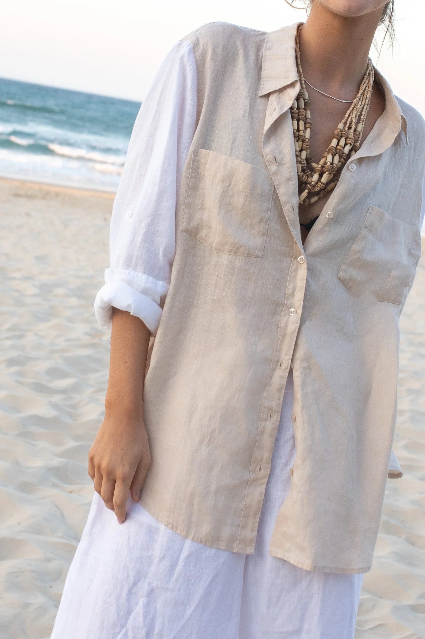 Hut - Boyfriend Shirt Sandy Splash - Image 5