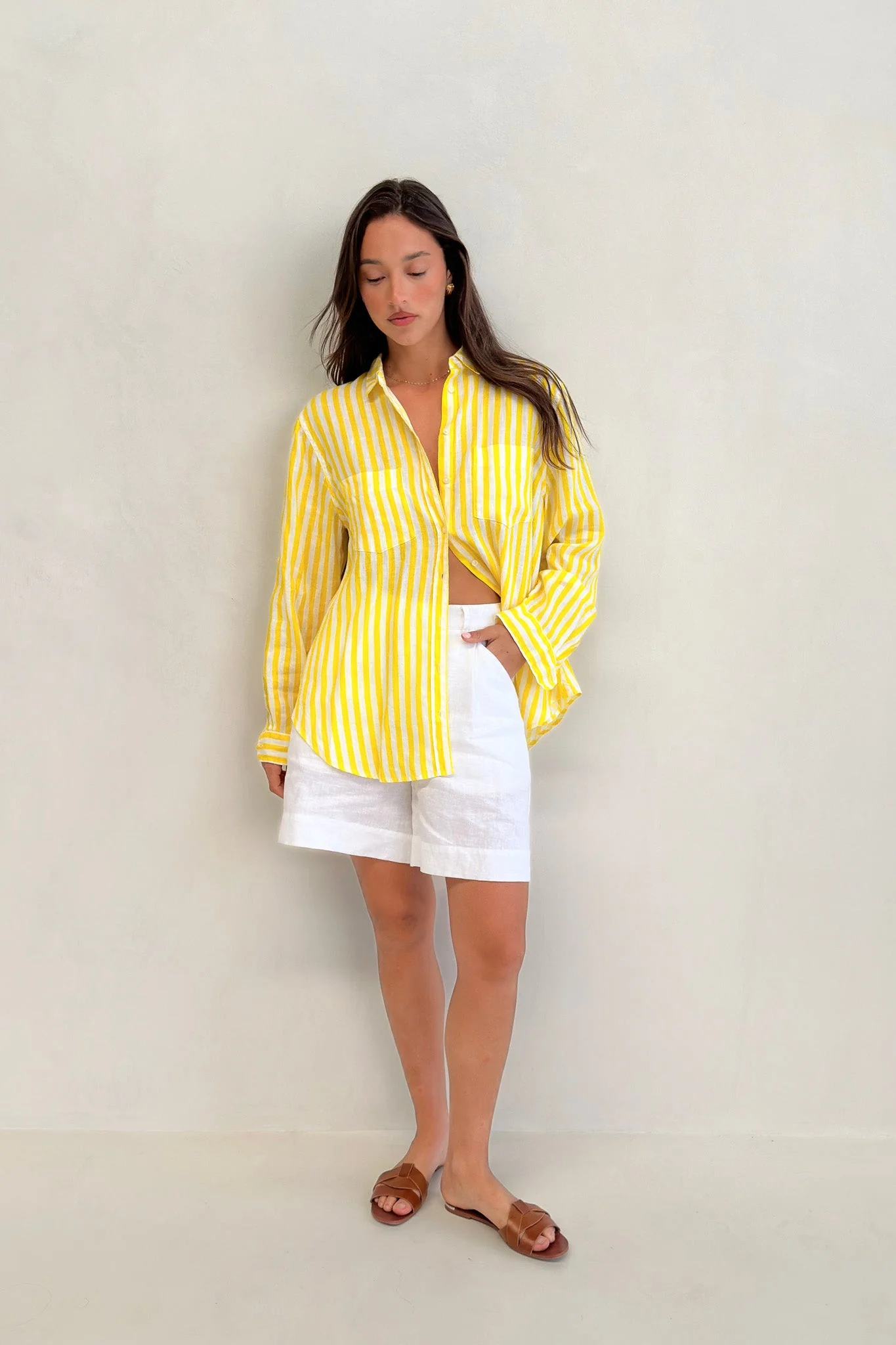 Hut - Boyfriend Shirt Sun Stripe - Image 3