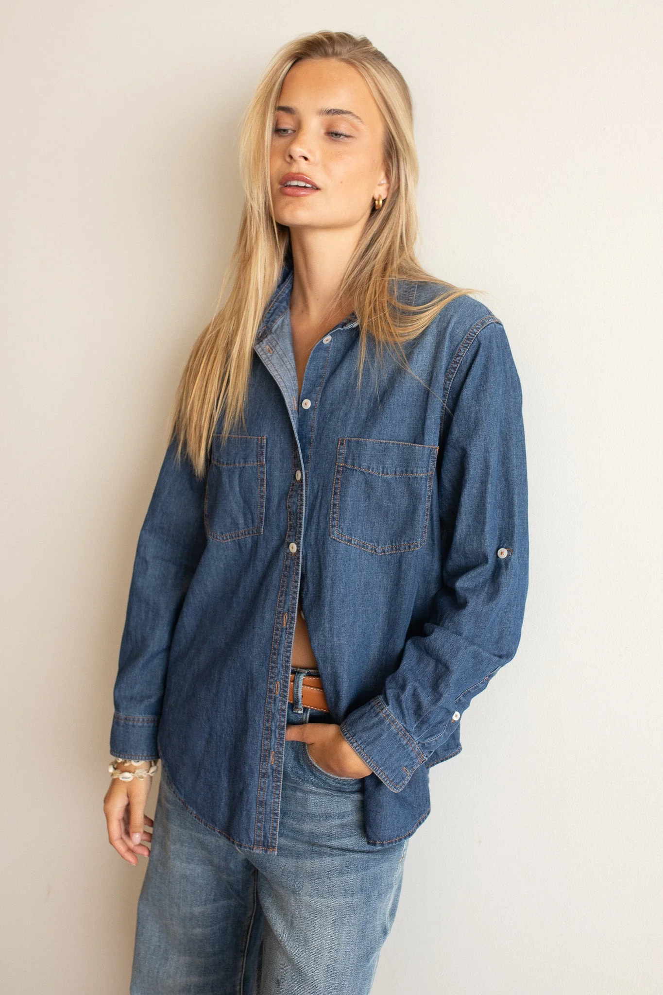 Hut - Denim Dark Wash Shirt - Image 2