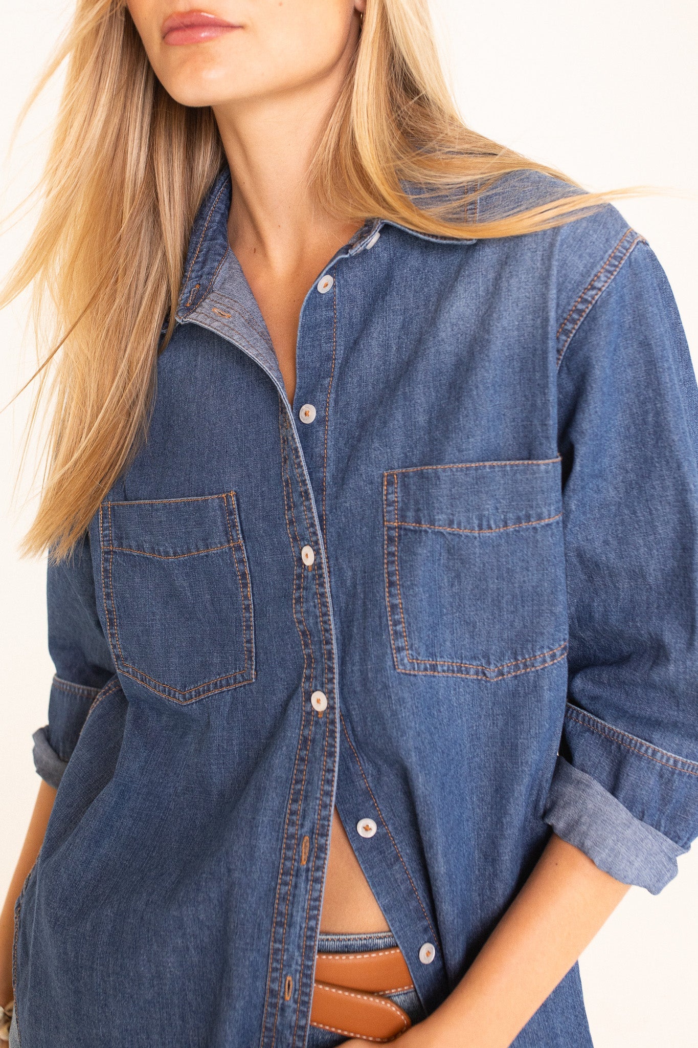 Hut - Denim Dark Wash Shirt - Image 3