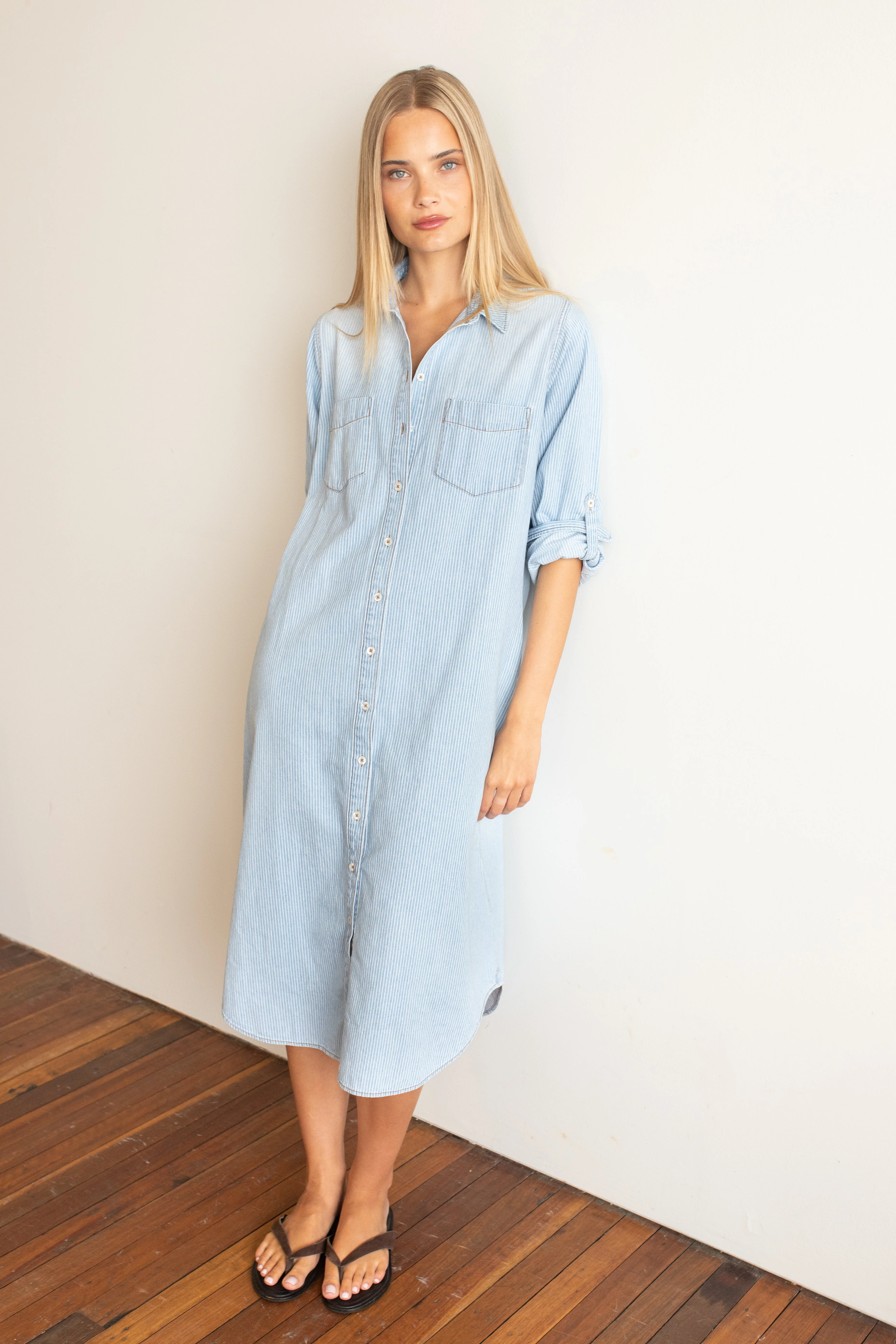 Hut - Denim Shirt Dress - Image 5