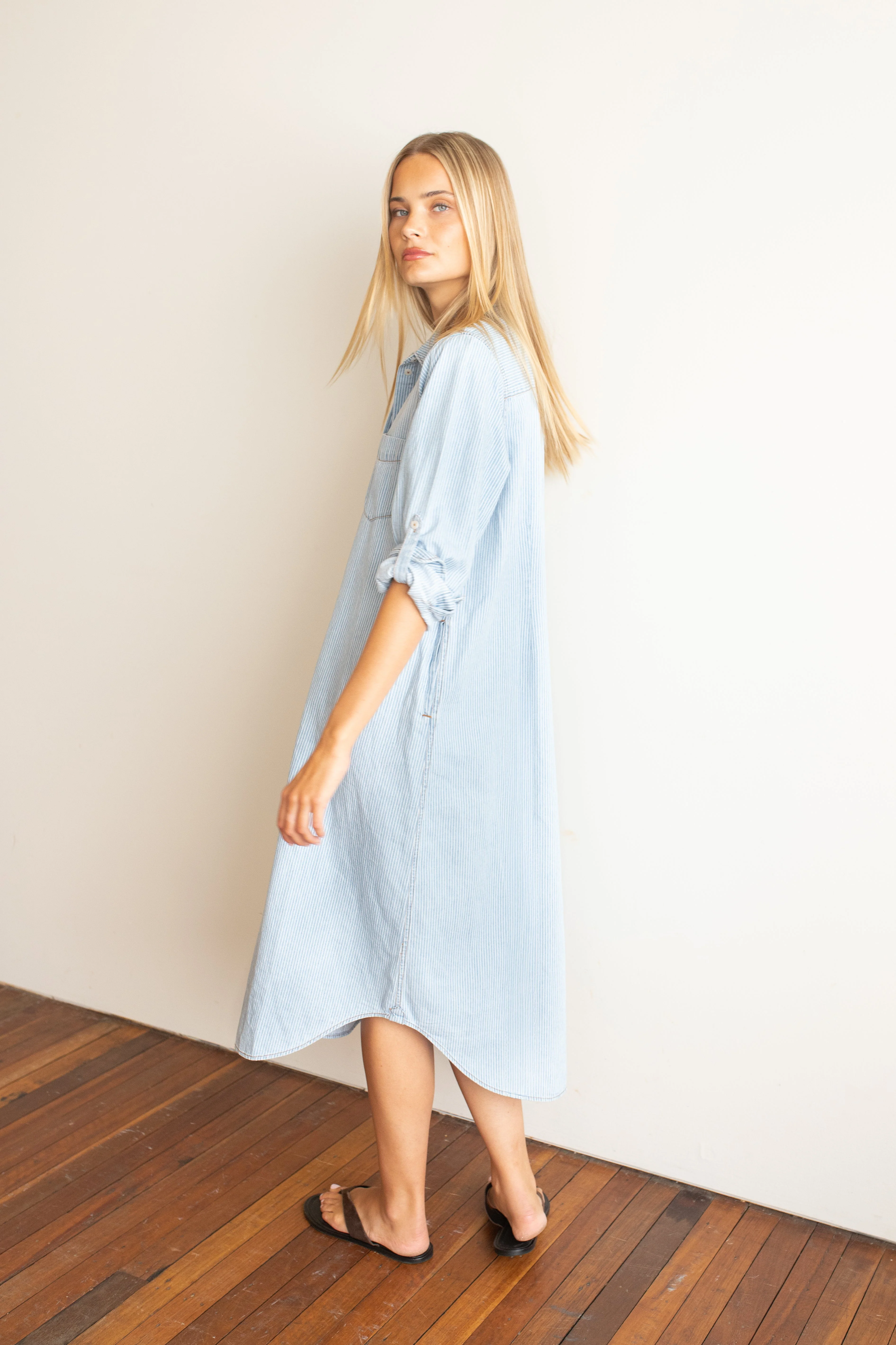 Hut - Denim Shirt Dress - Image 6