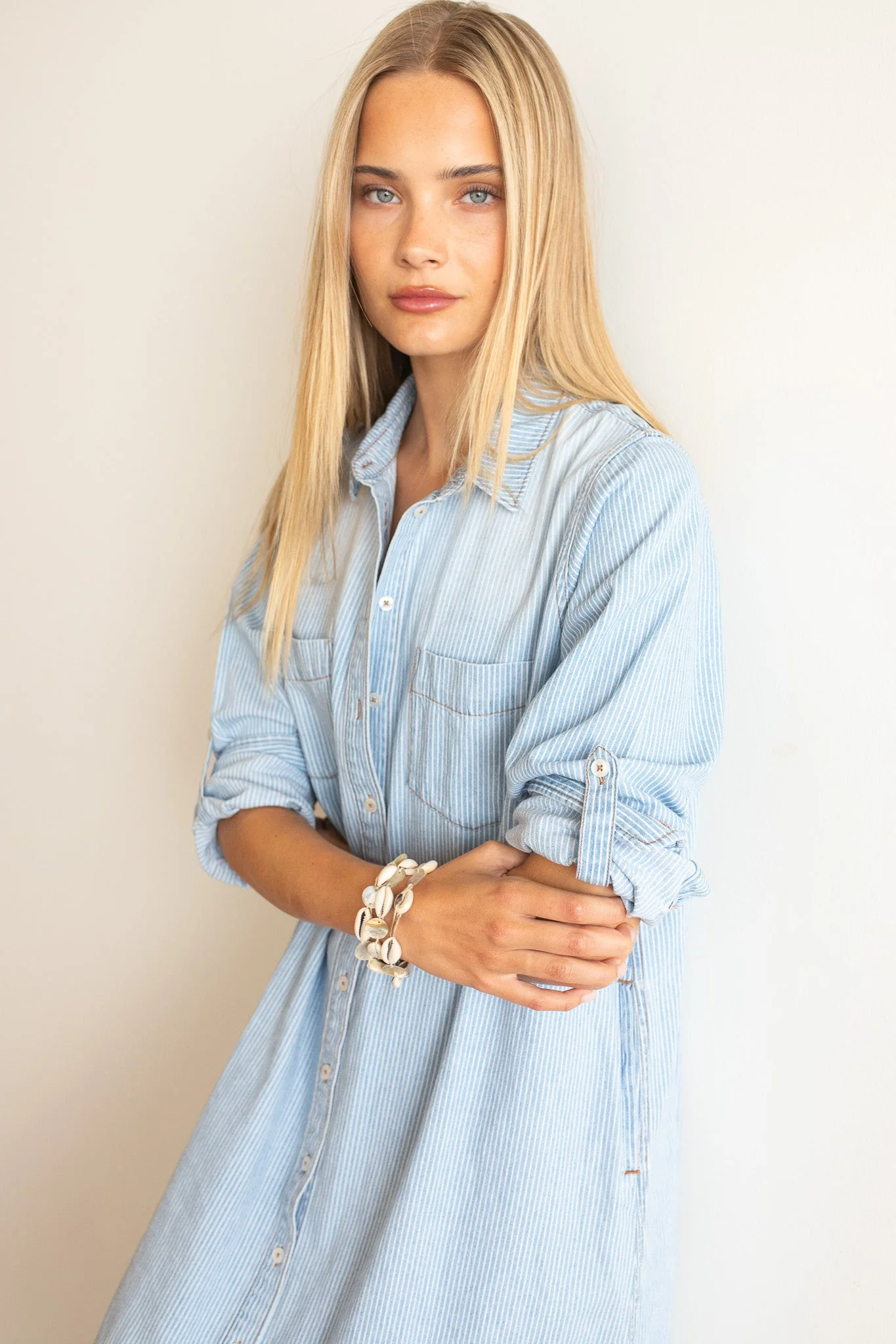 Hut - Denim Shirt Dress - Image 7
