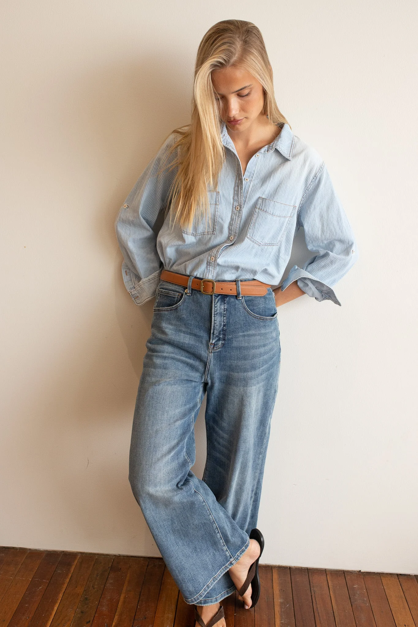 Hut - Denim Stripe Shirt - Image 5
