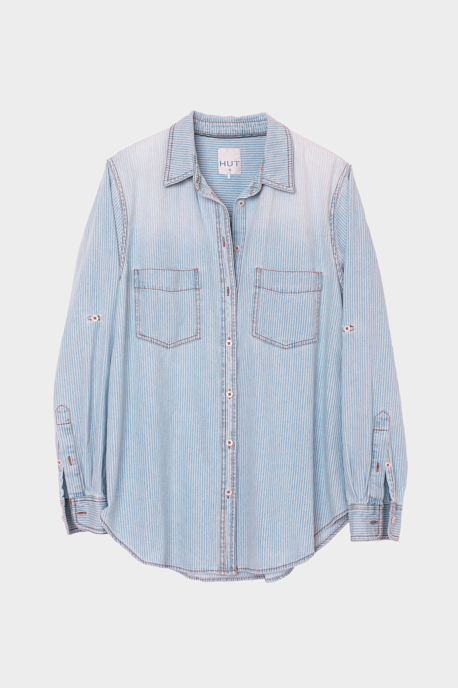 Hut - Denim Stripe Shirt - Image 7