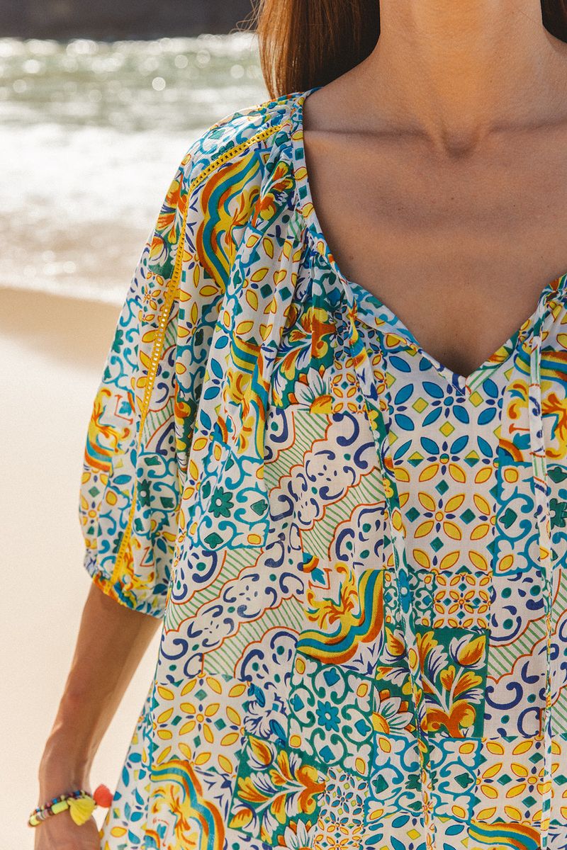 I am Pylgrym - Sydney Top Dolce Patch Print - Image 5