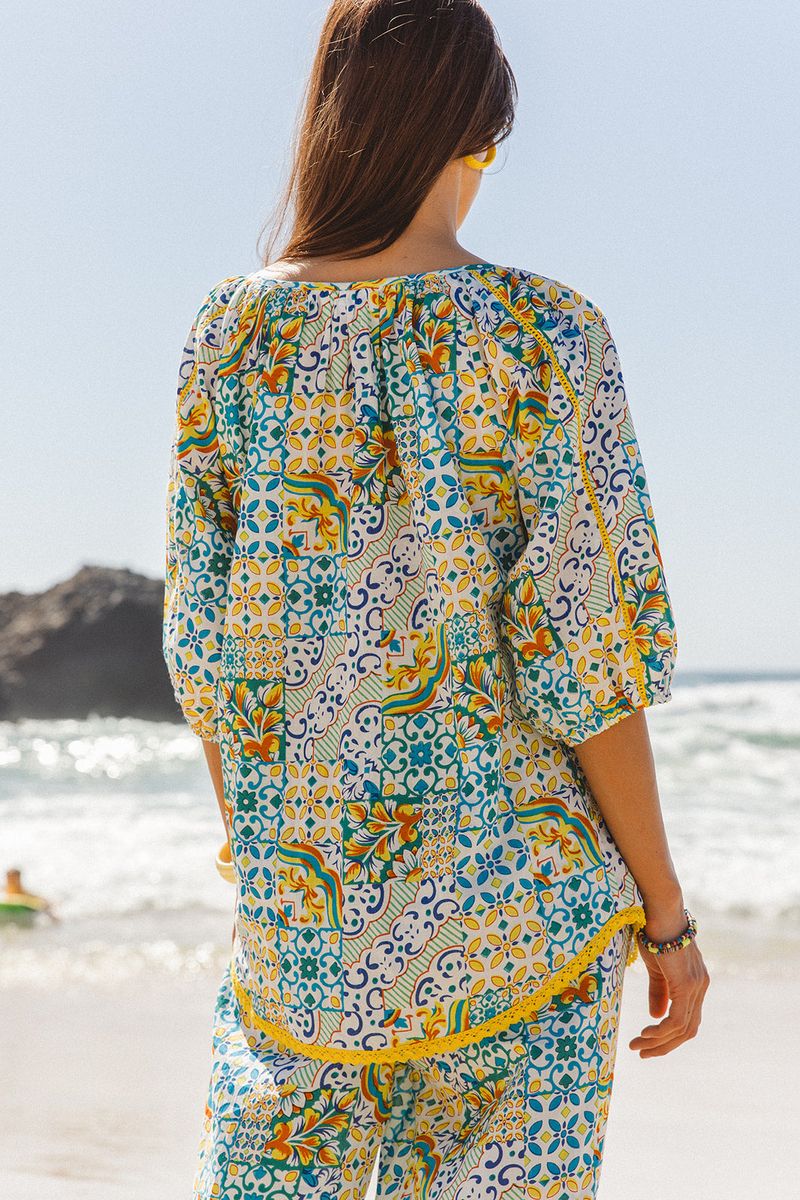 I am Pylgrym - Sydney Top Dolce Patch Print - Image 6
