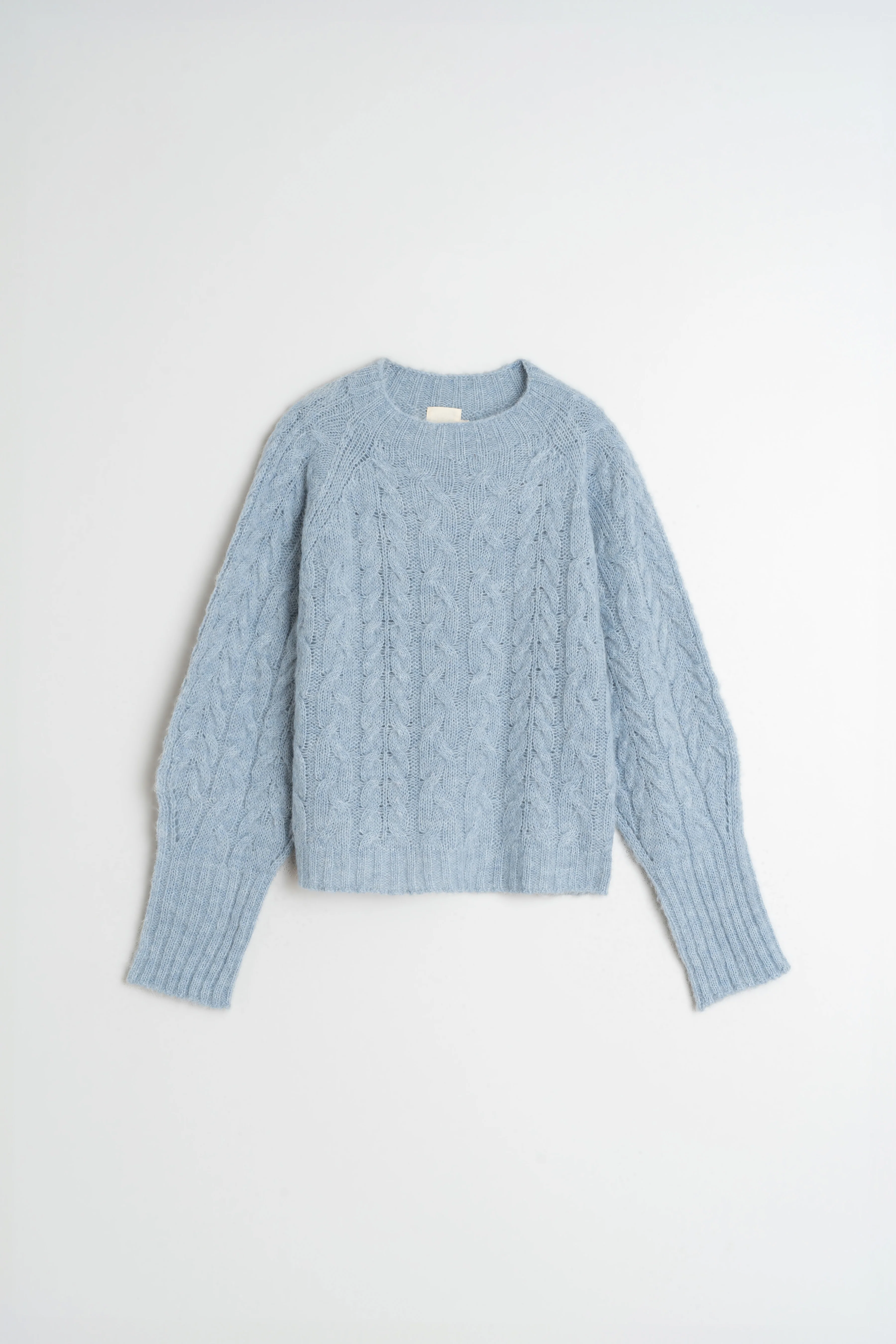 INDI&COLD - Cable Knit Crop Sweater - Image 5