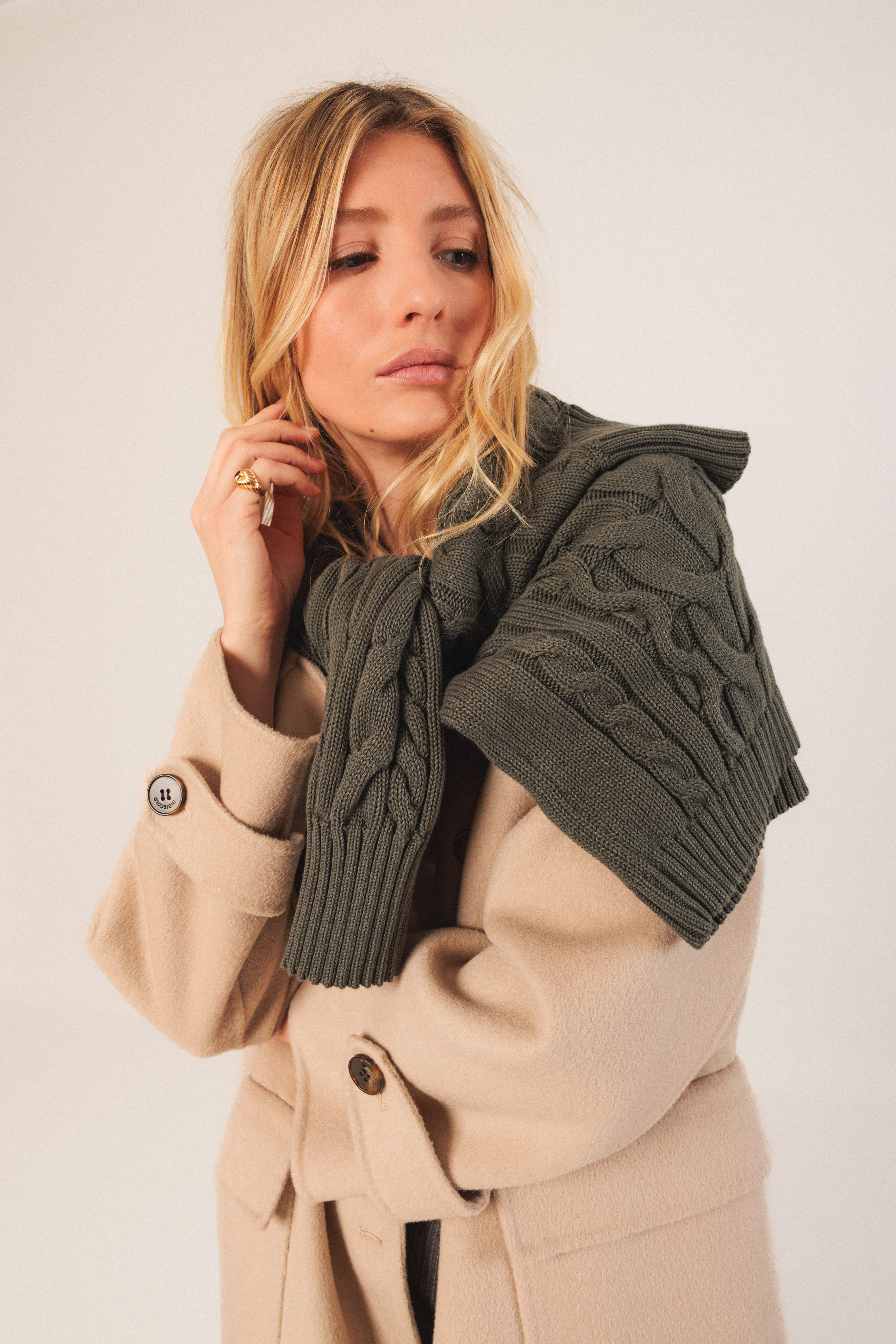 INDI&COLD - Cotton Cable Cardigan - Image 3
