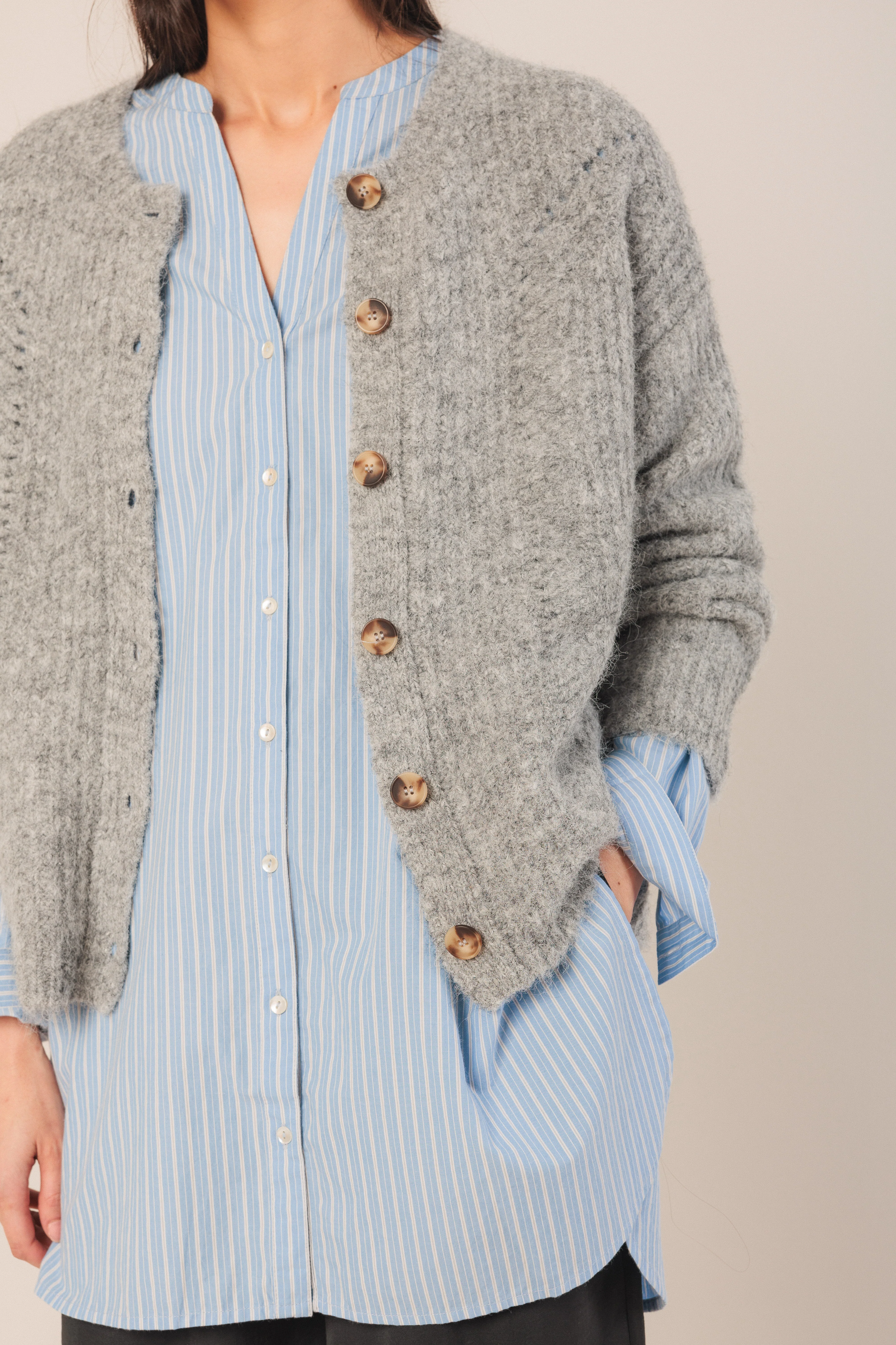 INDI&COLD - Crew Neck Cardigan - Image 10