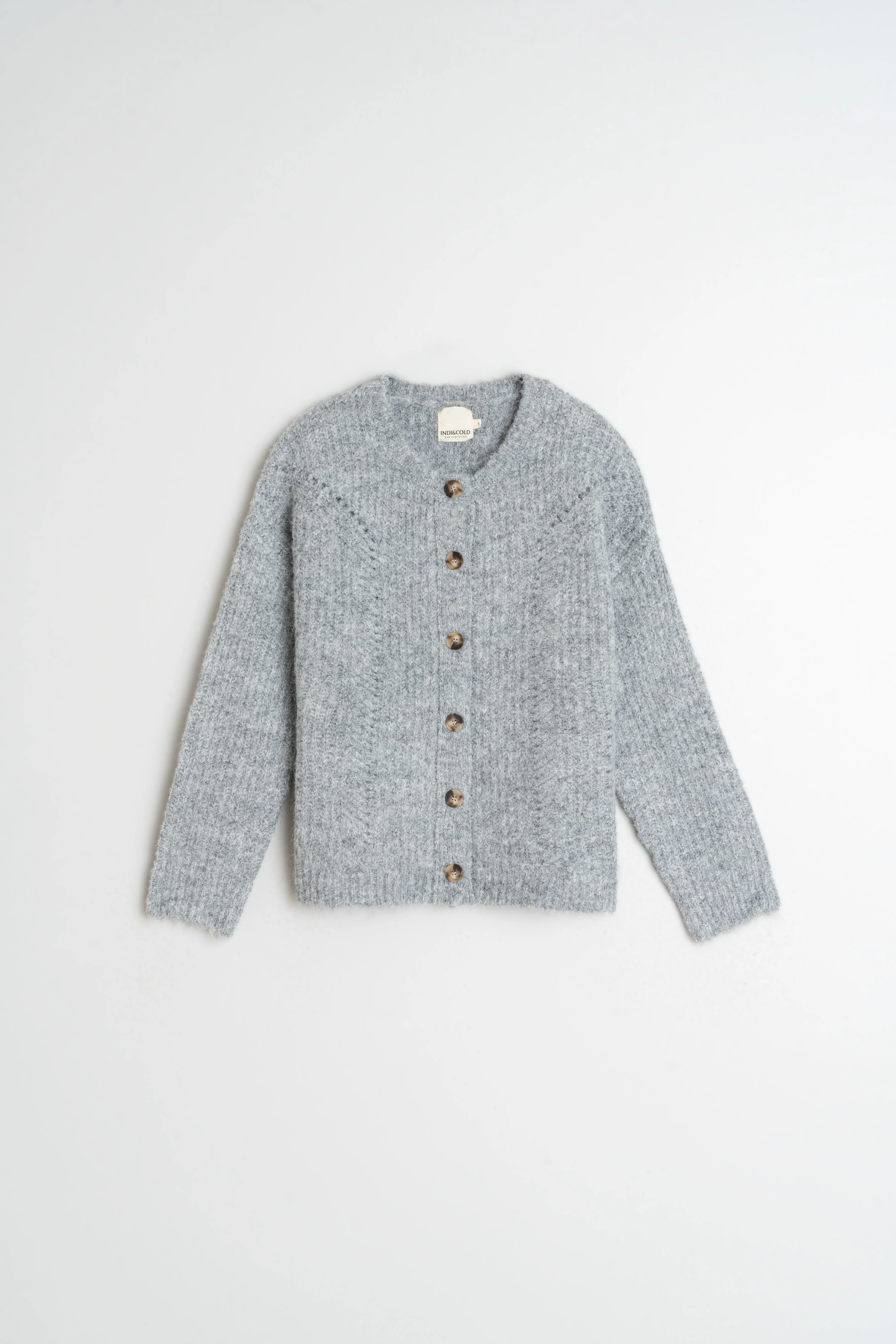 INDI&COLD - Crew Neck Cardigan - Image 14