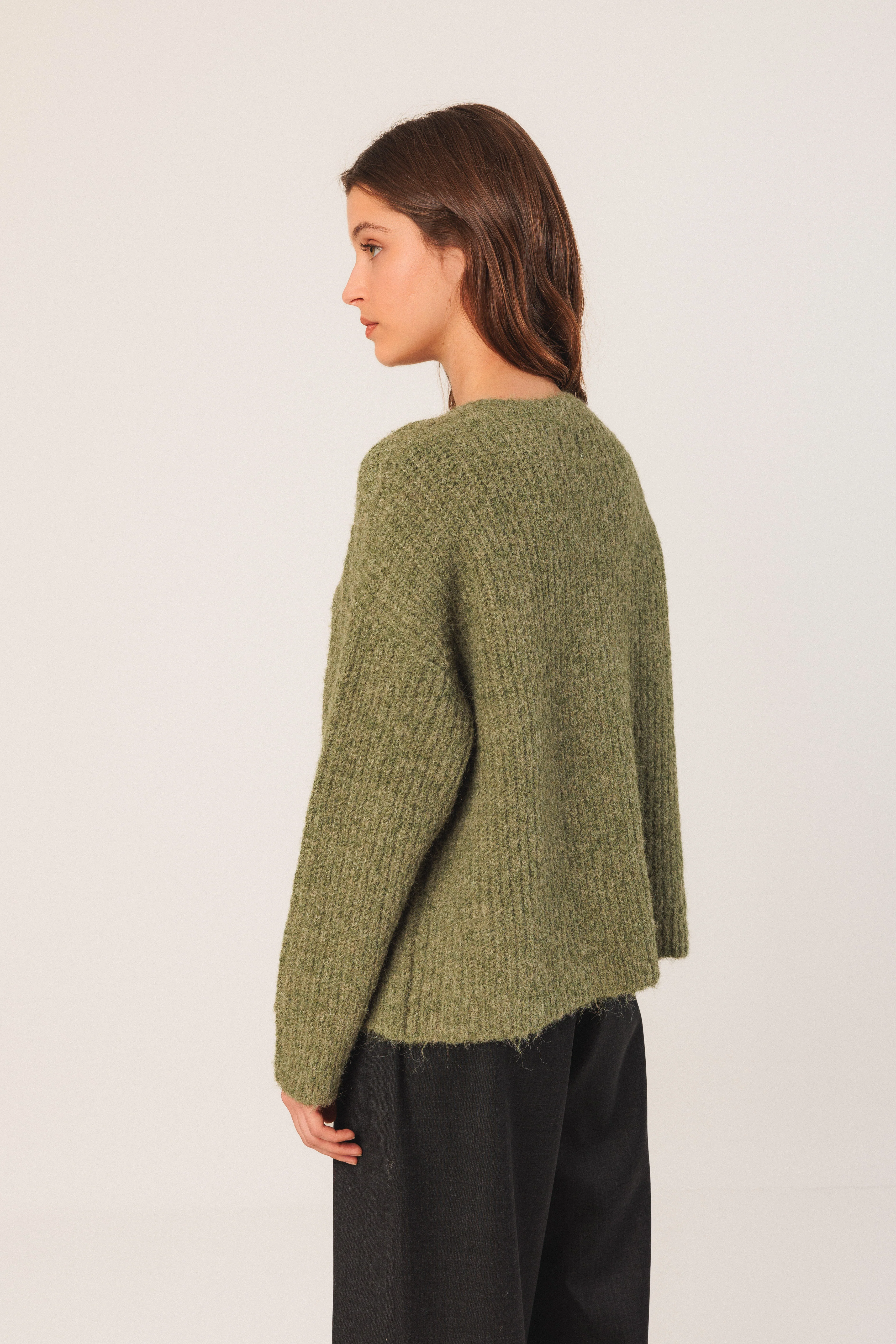 INDI&COLD - Crew Neck Cardigan - Image 3