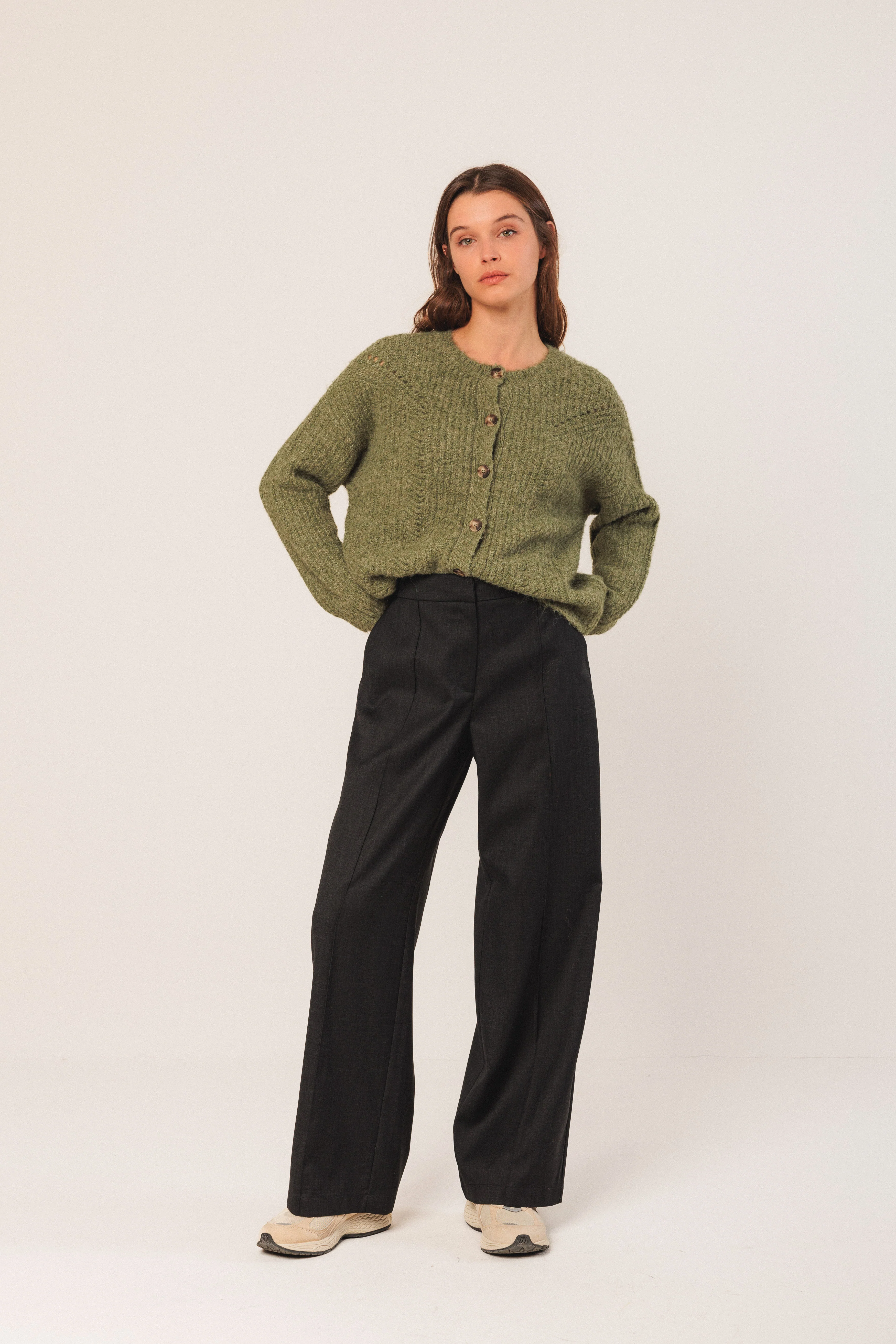 INDI&COLD - Crew Neck Cardigan - Image 4