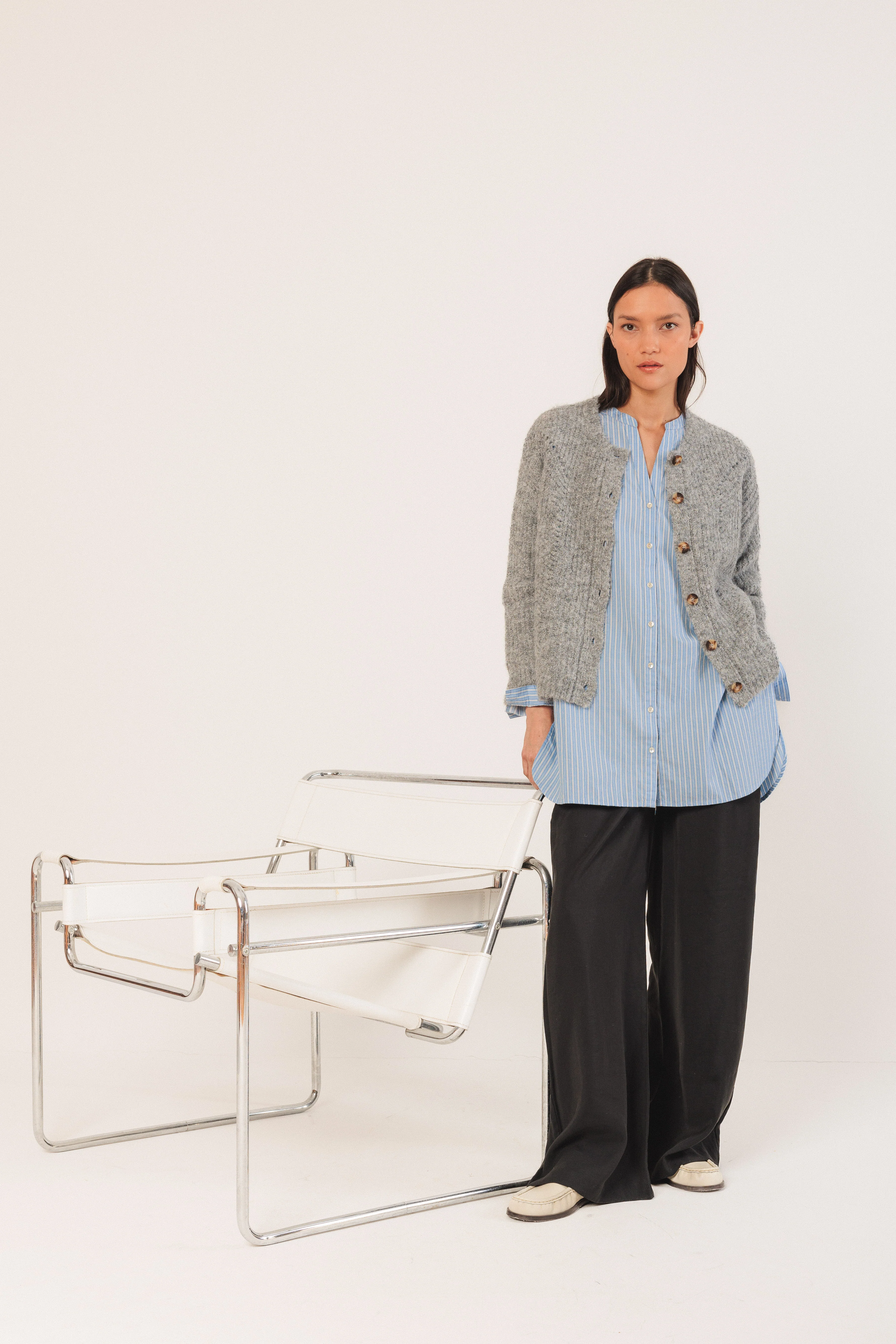 INDI&COLD - Crew Neck Cardigan - Image 9