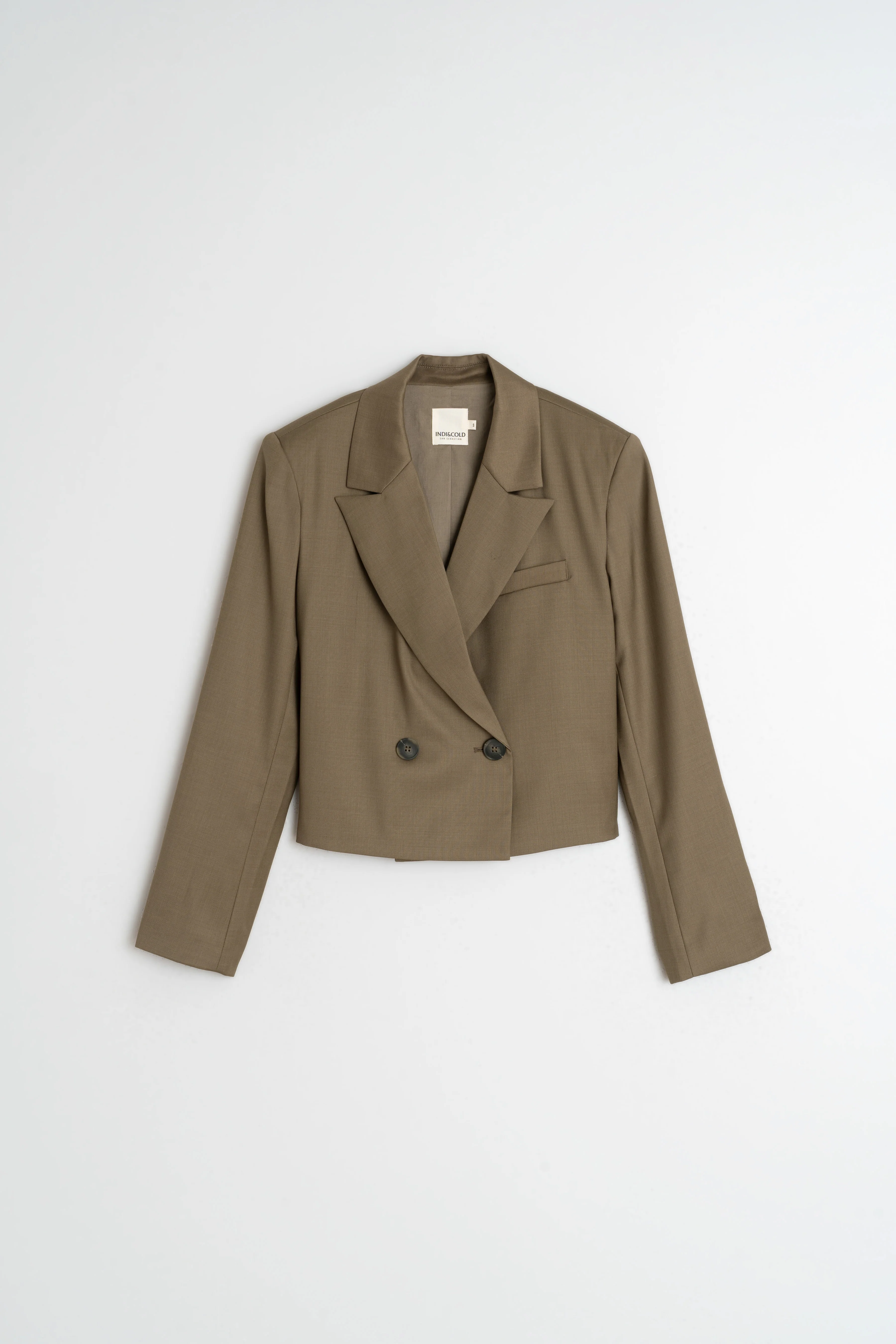 INDI&COLD - Lapel Crop Blazer - Image 14
