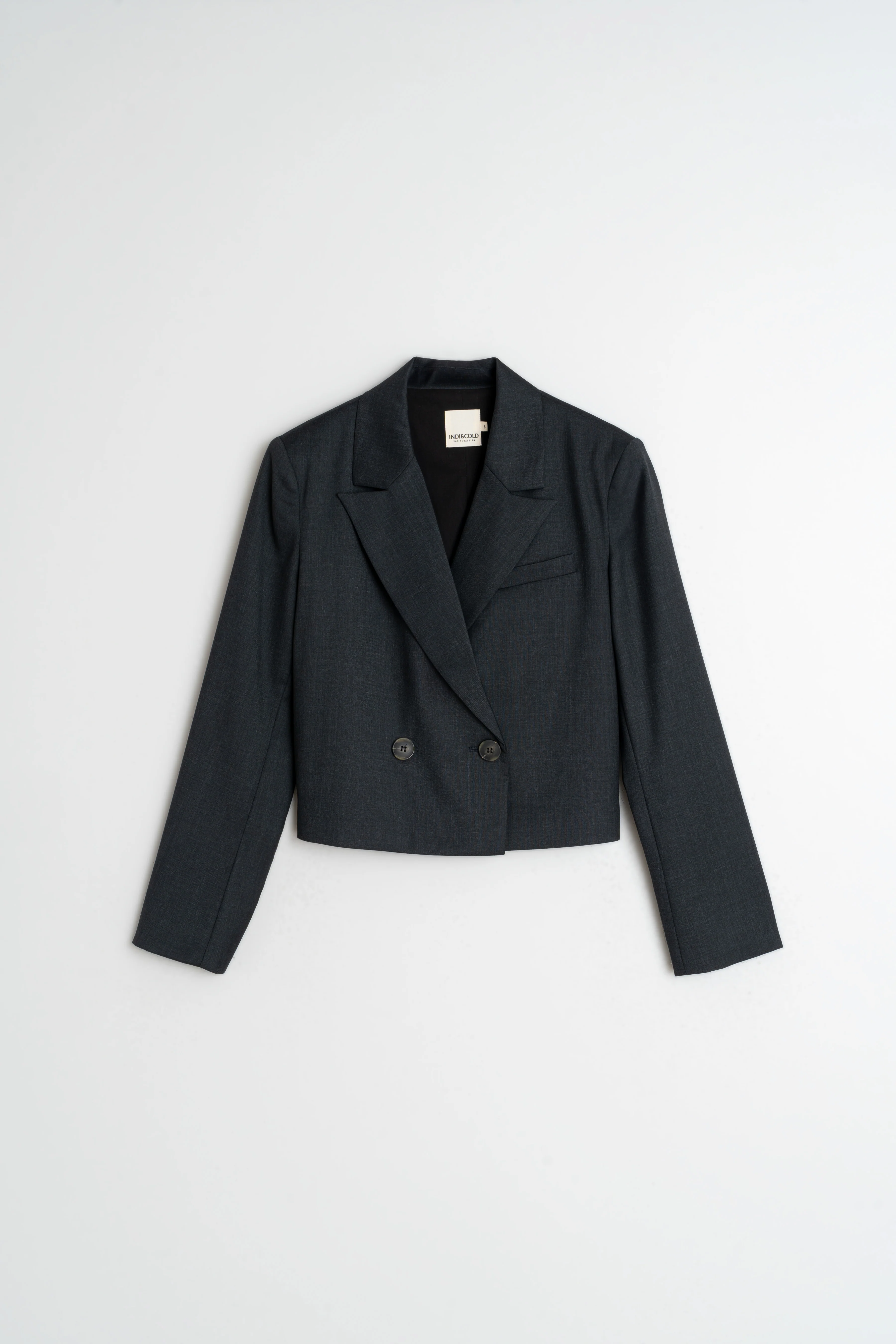 INDI&COLD - Lapel Crop Blazer - Image 6