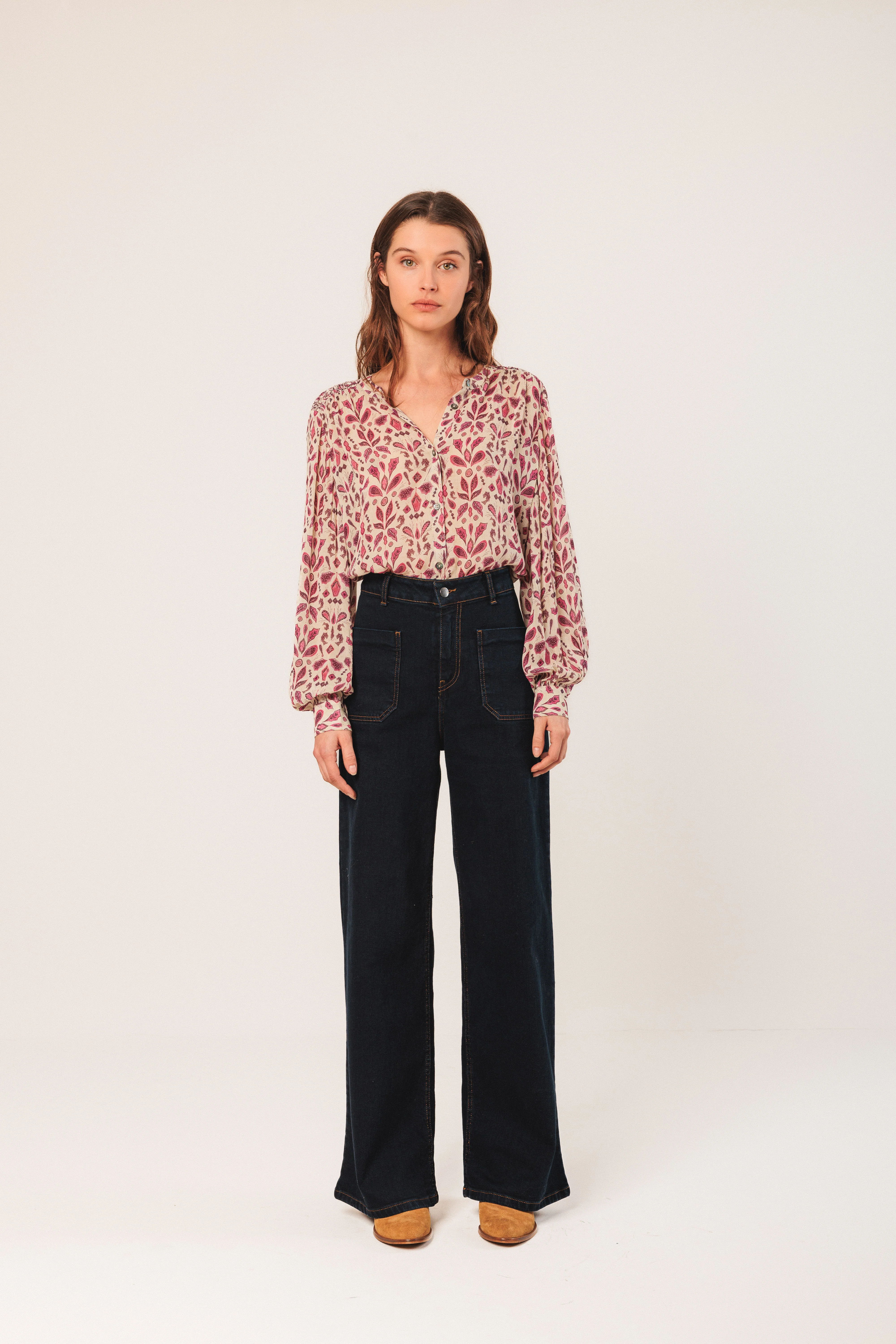 INDI&COLD - Smock Detail Blouse - Image 3