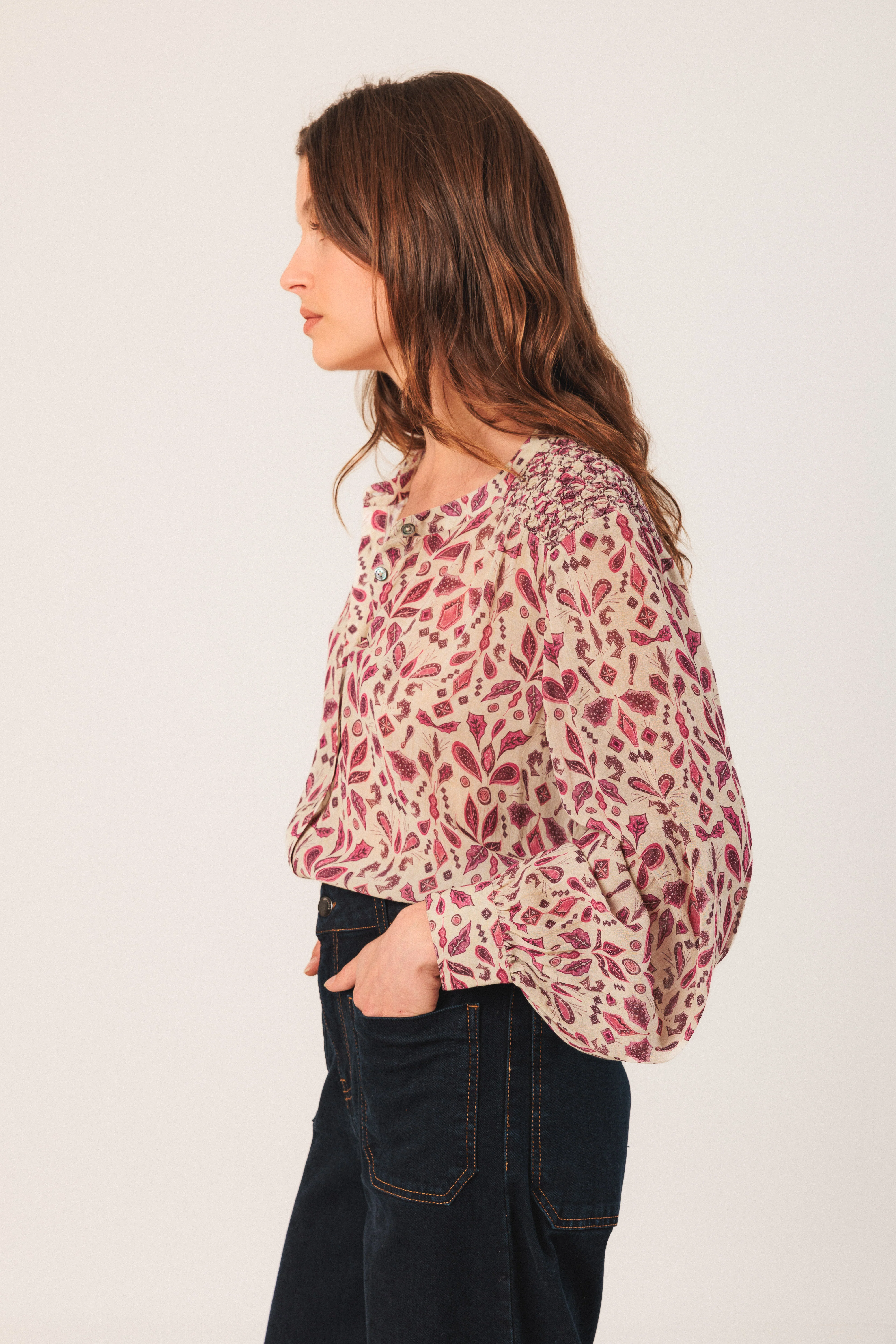 INDI&COLD - Smock Detail Blouse - Image 5