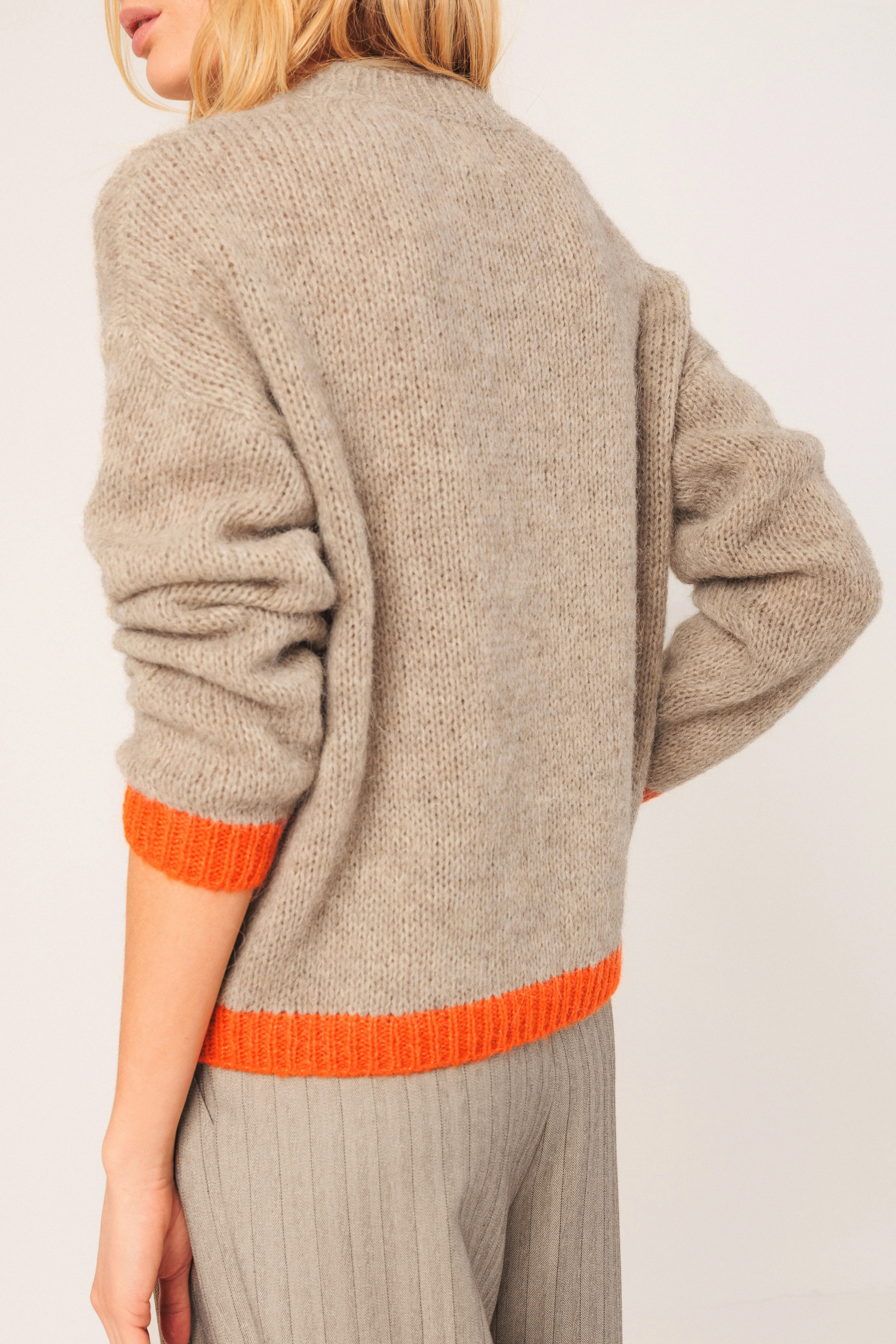 INDI&COLD - Two Toned Knitted Sweater - Image 3