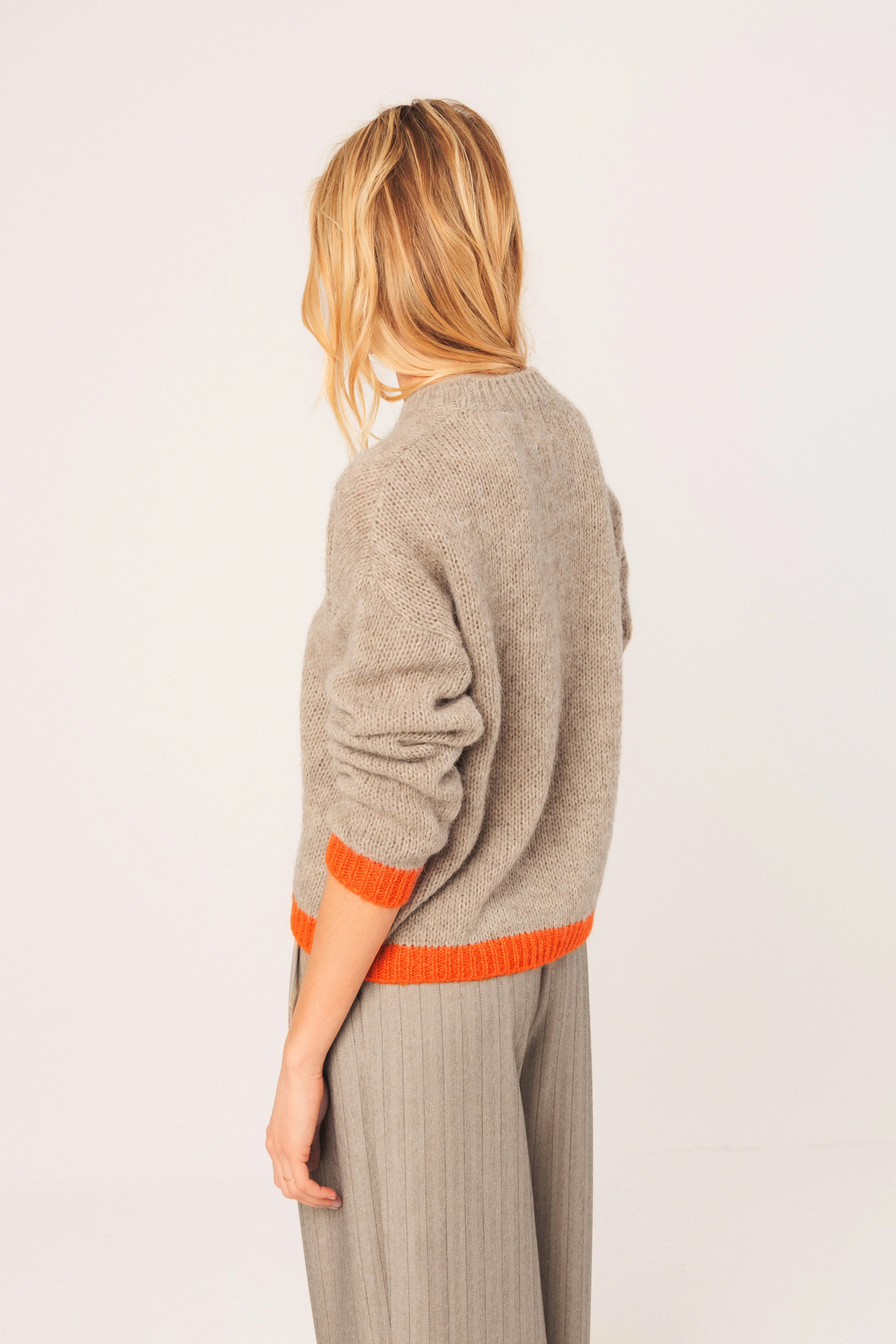 INDI&COLD - Two Toned Knitted Sweater - Image 5