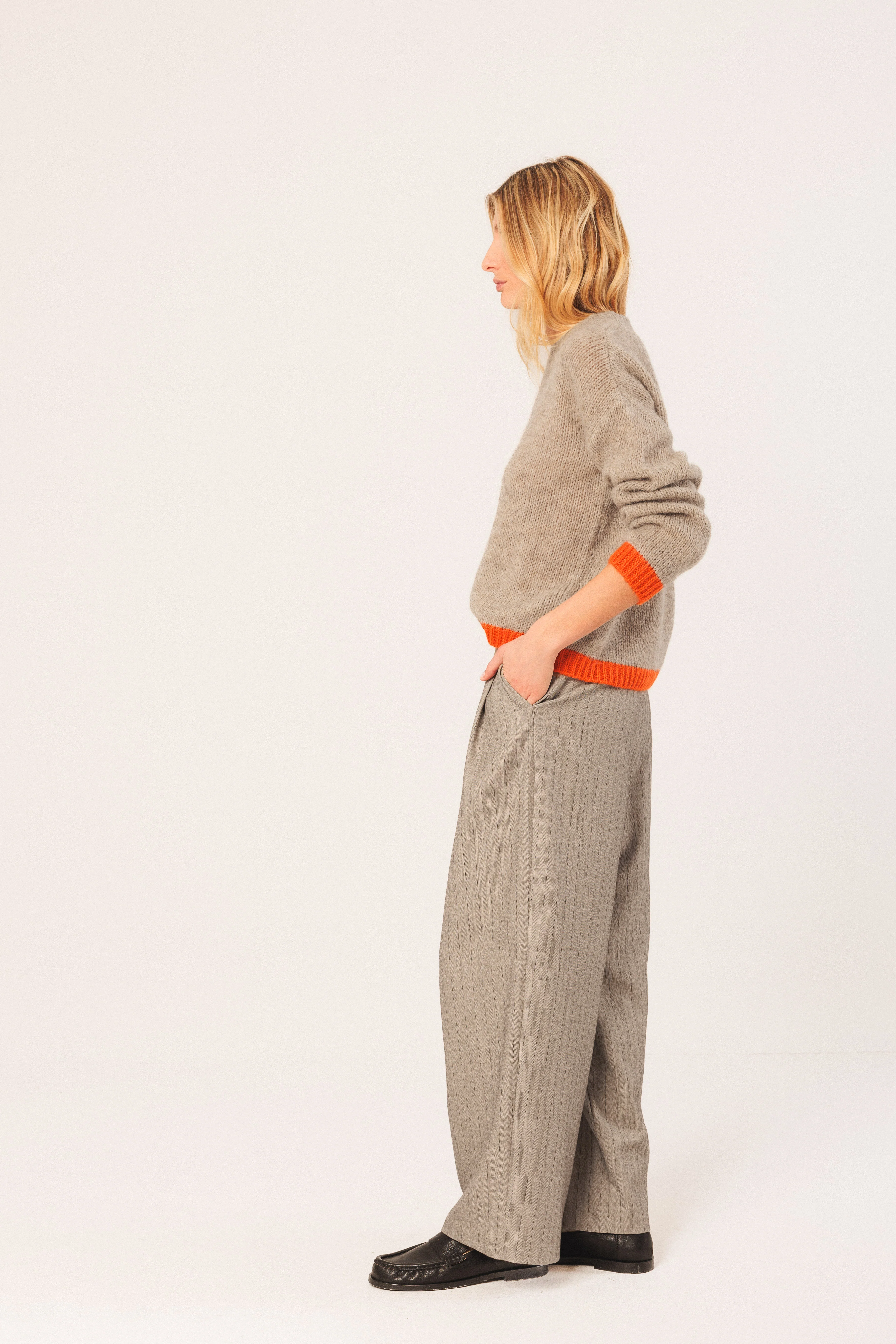 INDI&COLD - Two Toned Knitted Sweater - Image 7