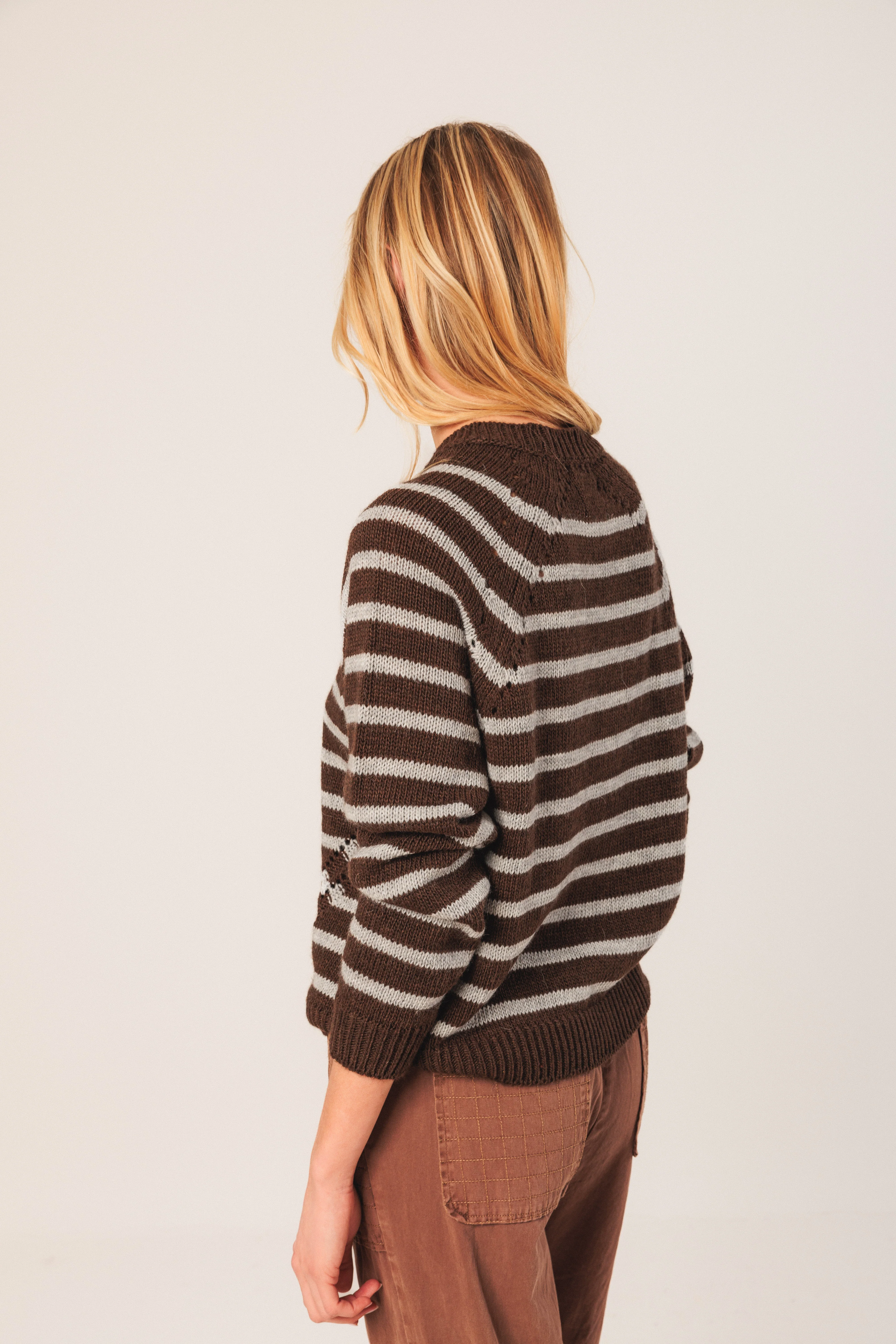 INDI&COLD - Two Toned Stripe Sweater - Image 3