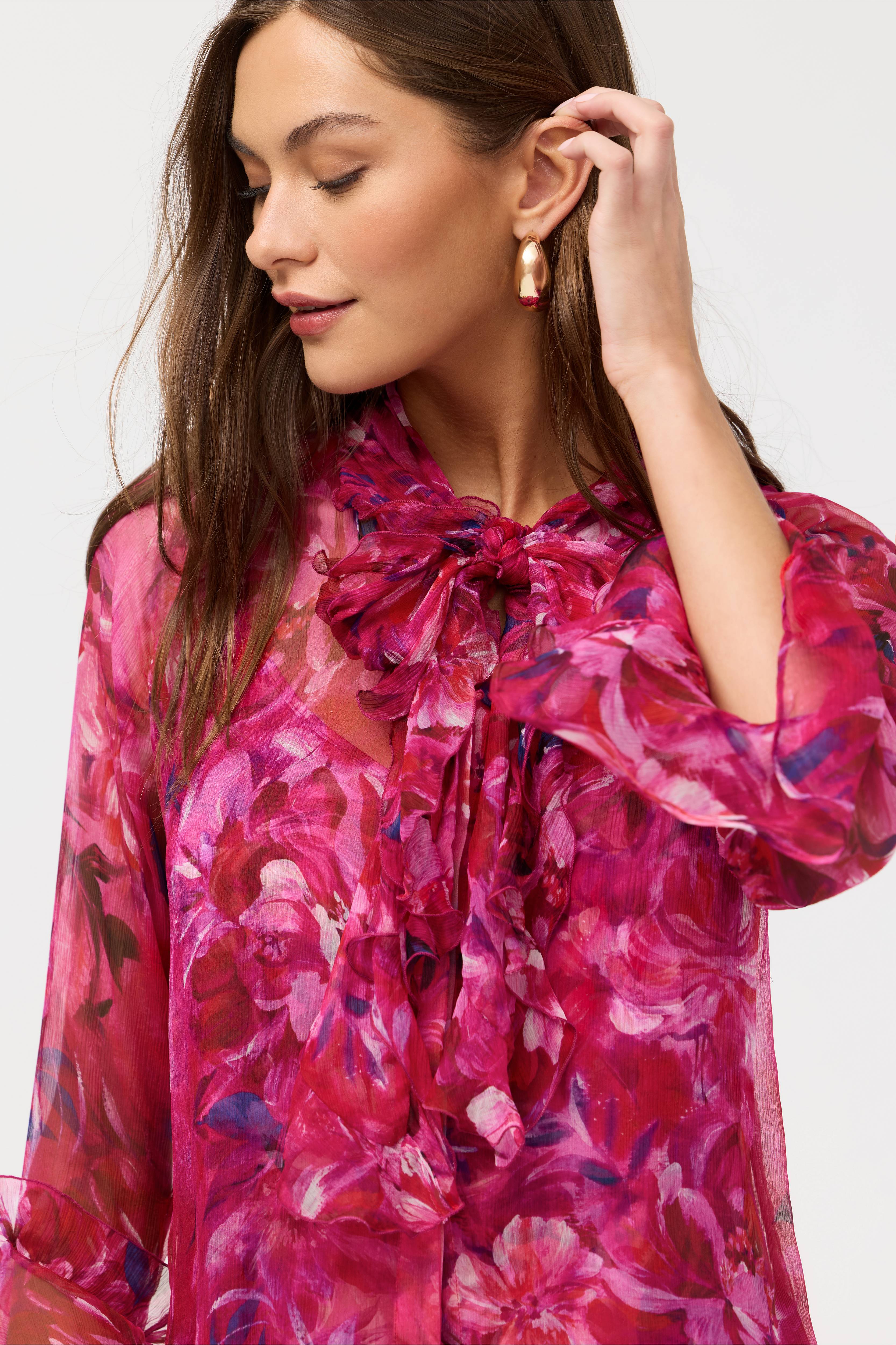 Johnny Was - Emerie Ruffle Button Down Shirt - Image 3
