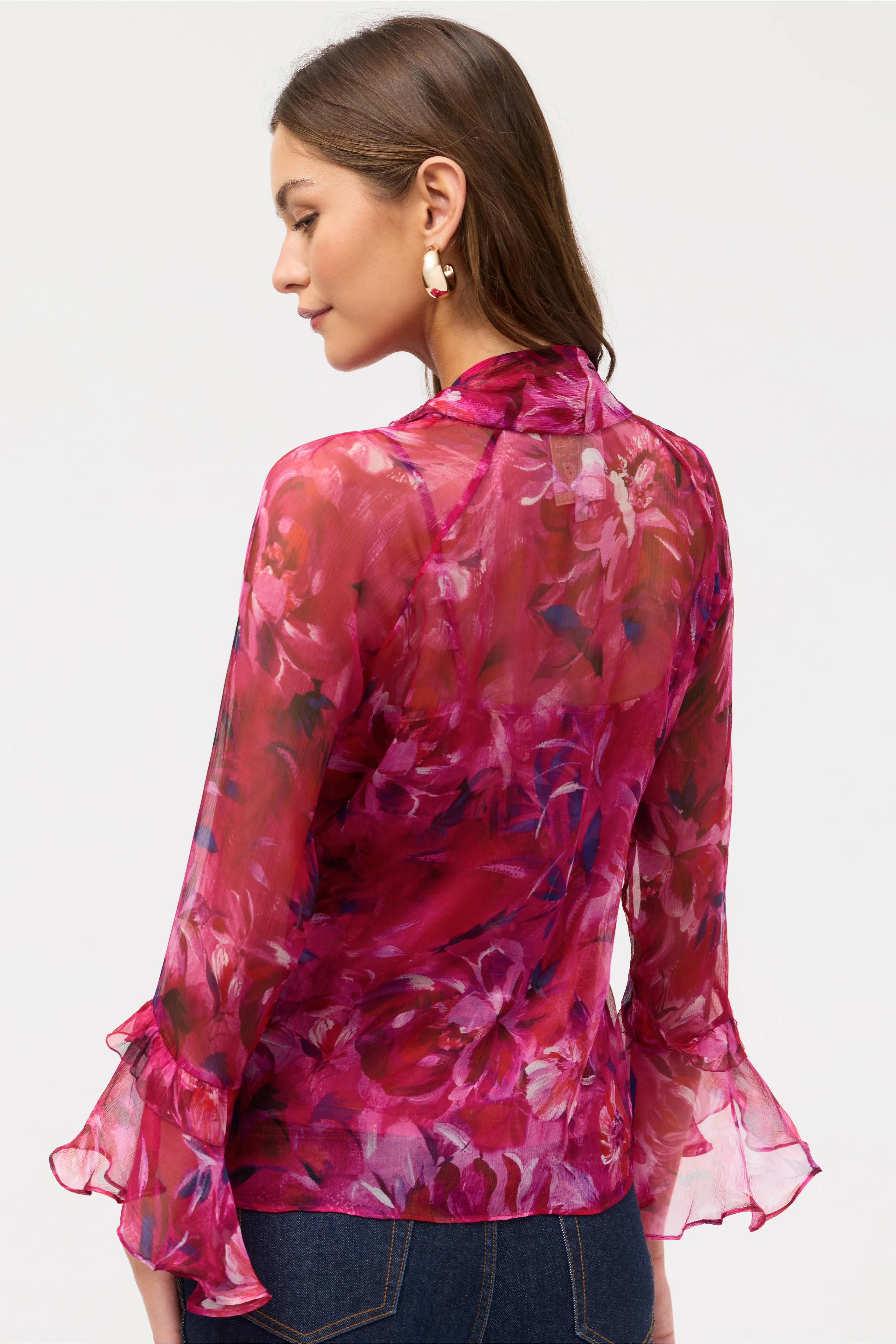 Johnny Was - Emerie Ruffle Button Down Shirt - Image 5