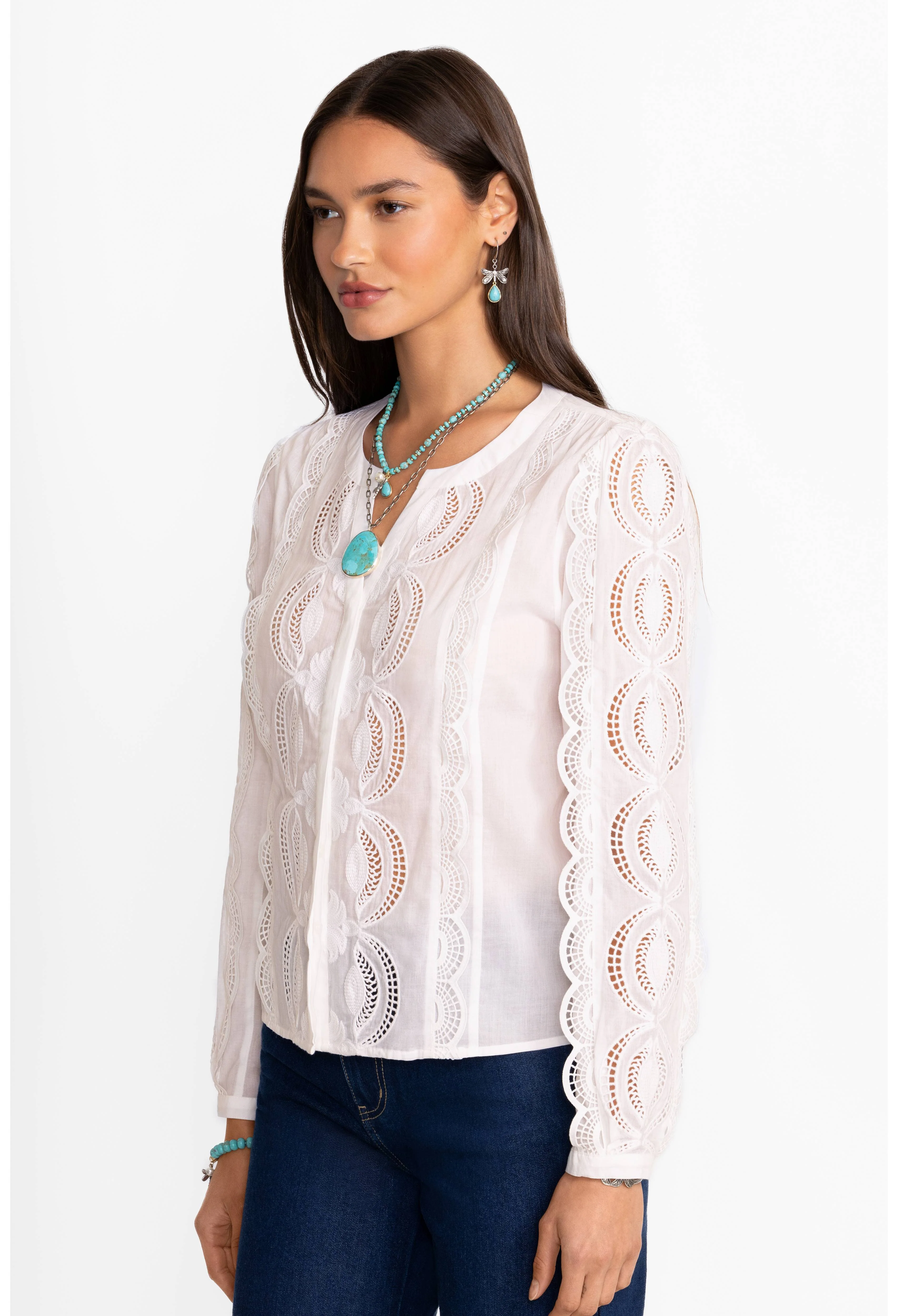 Johnny Was - Makalyin Button Up Blouse - Image 3