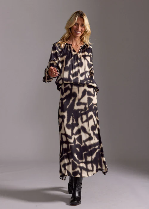Lauren Vidal - Ross Printed Fitted Skirt - Image 5