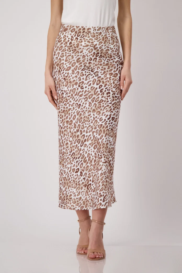 Monari - Leopard Print Long Skirt - Image 3