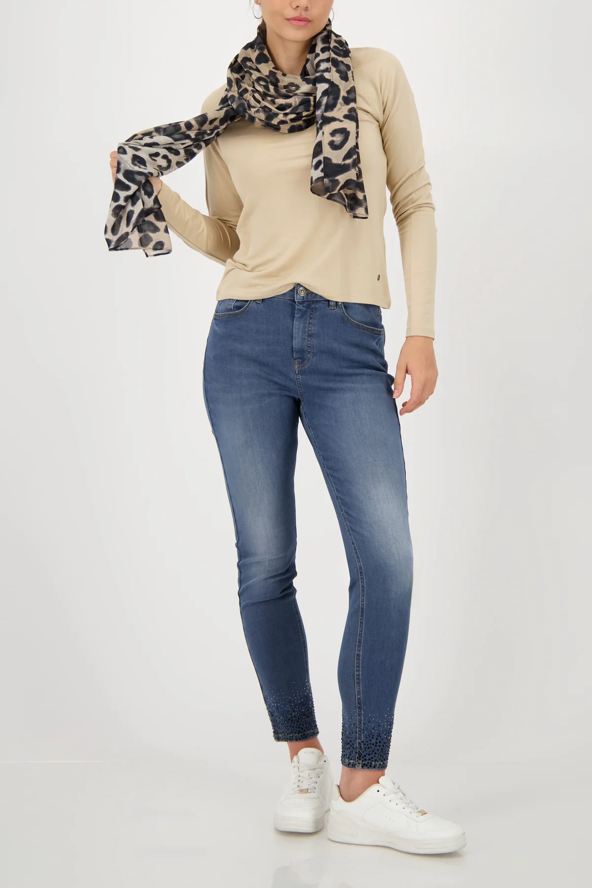 Monari - Leopard Print Scarf - Image 3