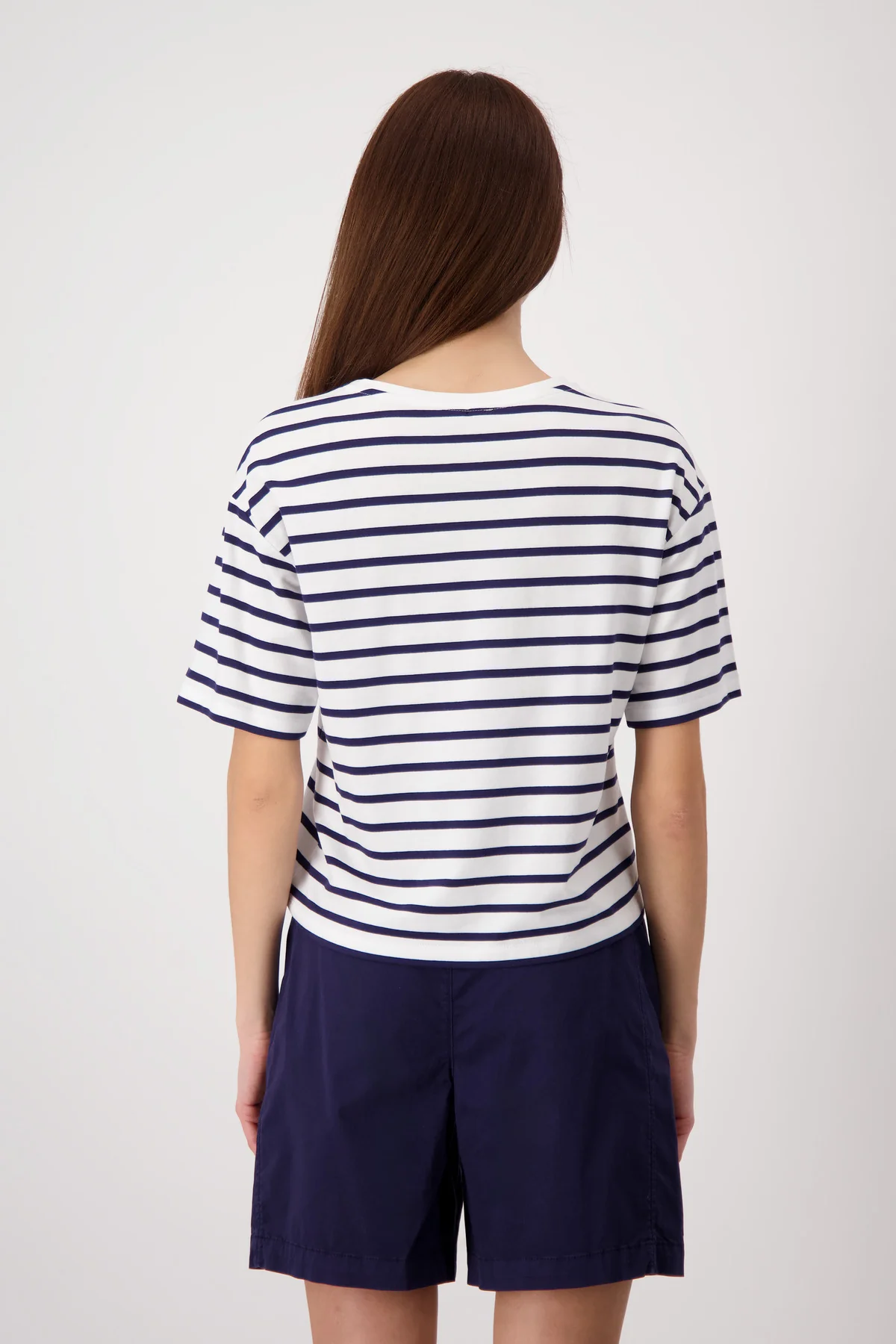 Monari - Round Neck Striped T-Shirt - Image 12