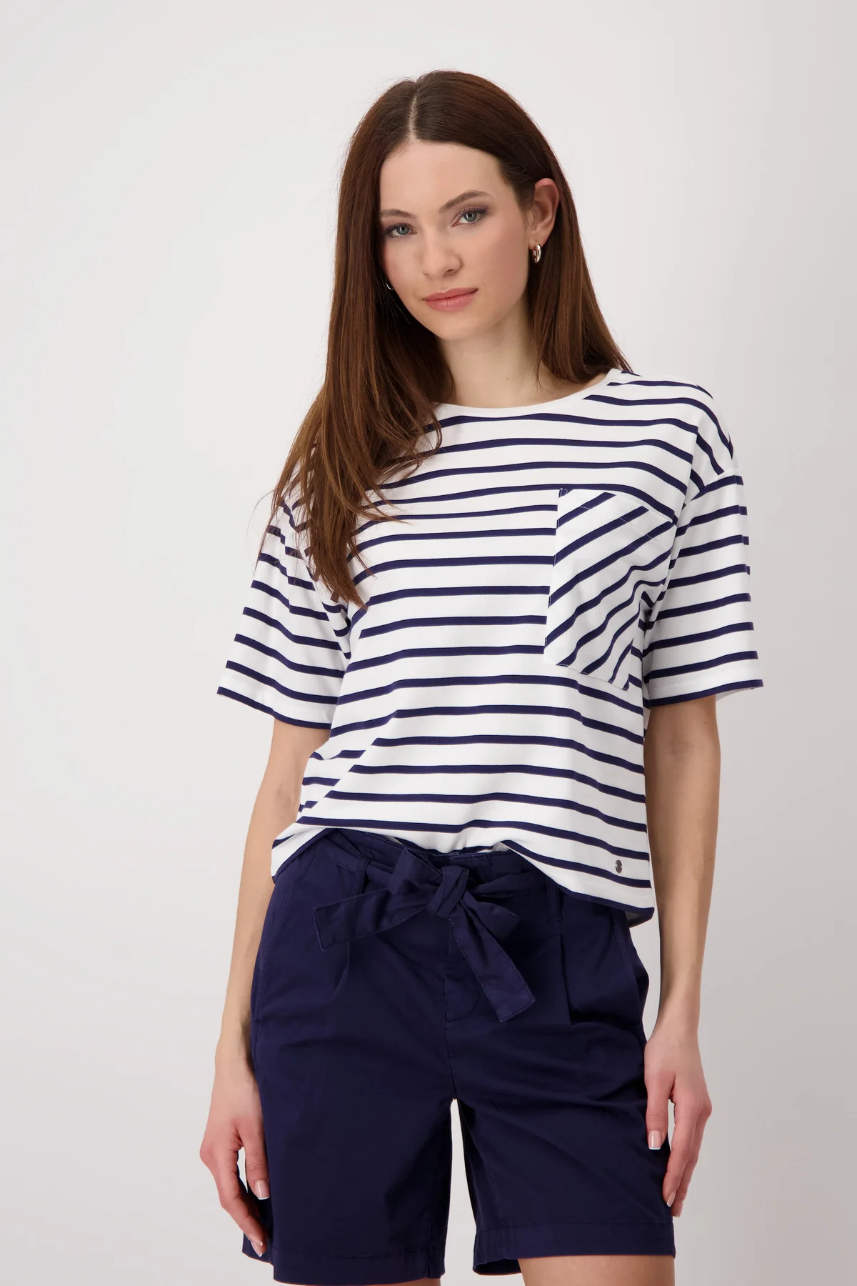 Monari - Round Neck Striped T-Shirt - Image 7