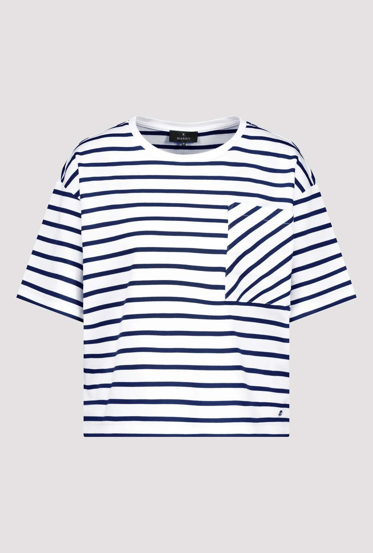 Monari - Round Neck Striped T-Shirt - Image 8