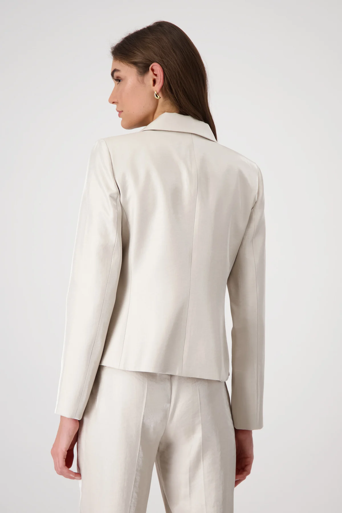 Monari - Satin Lamé Blazer - Image 3