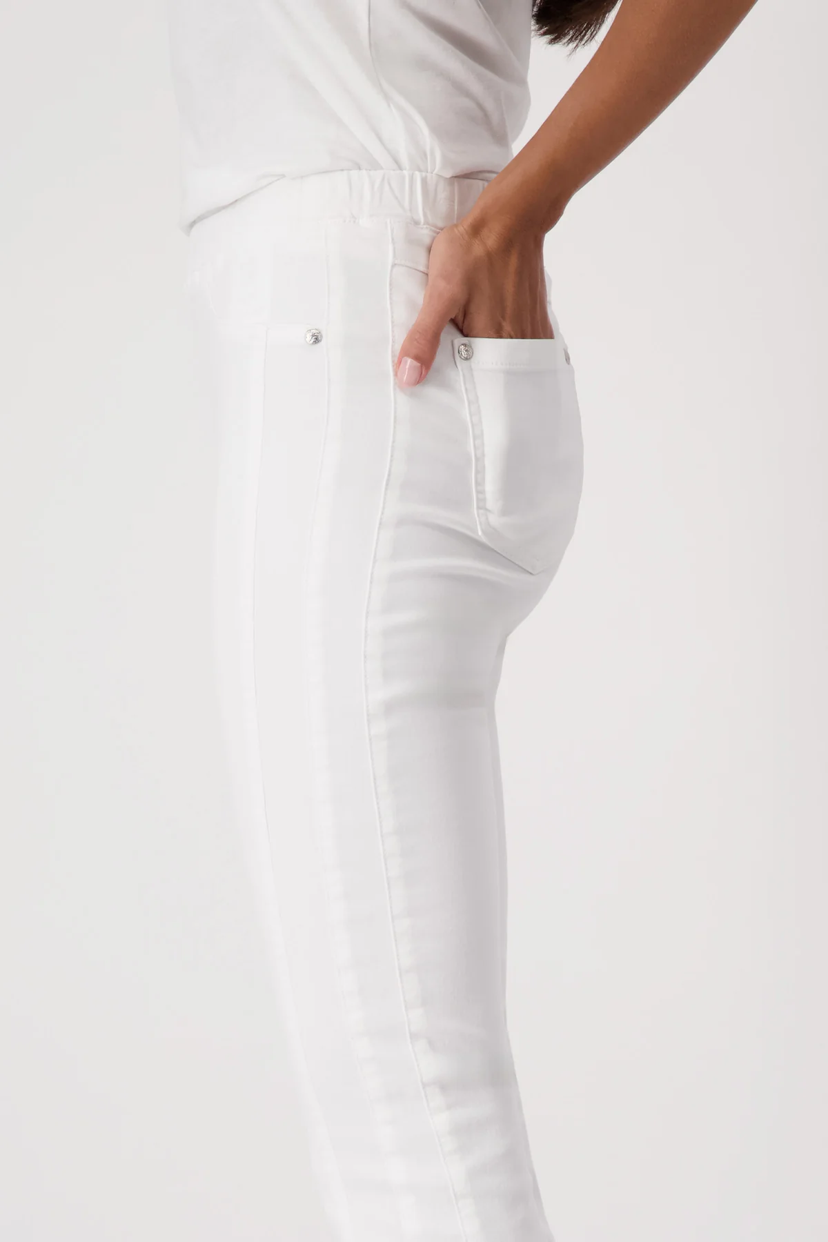 Monari - Slim Fit Back Pocket Jeggings - Image 3