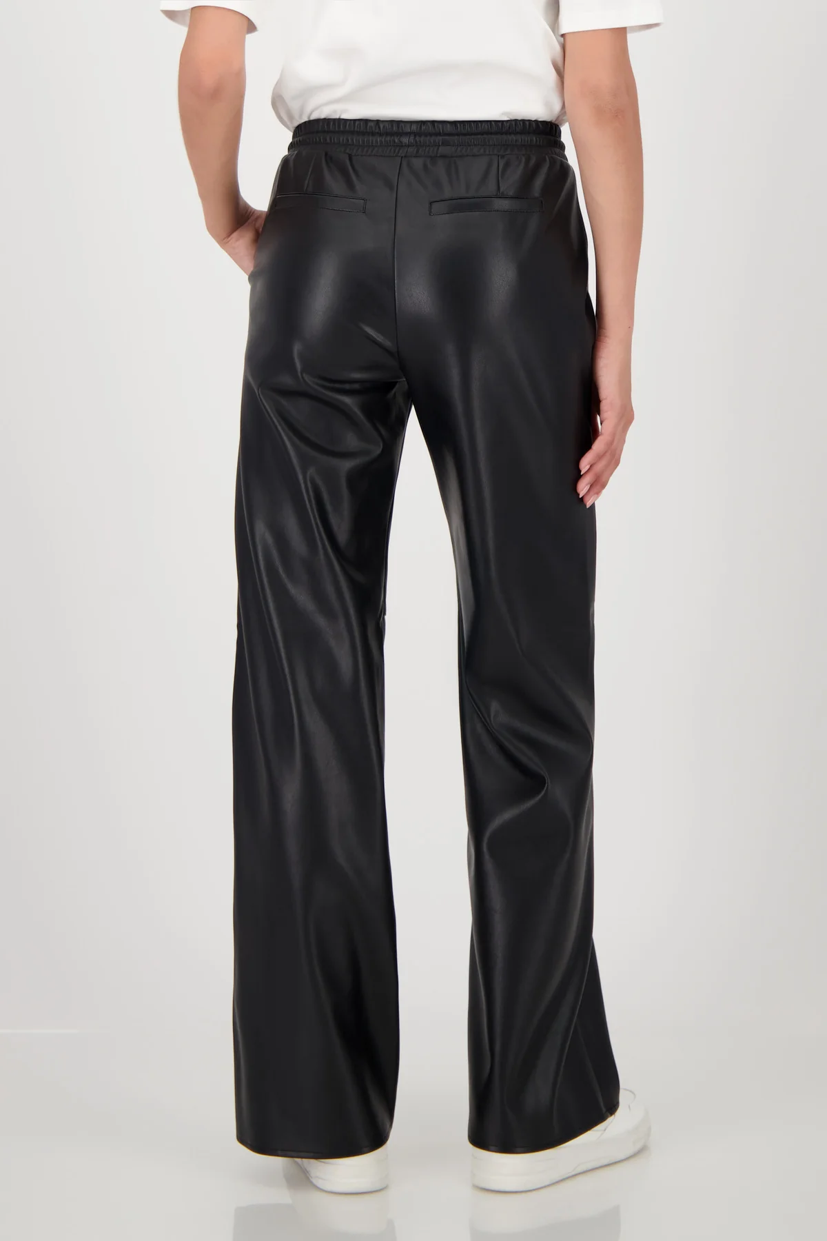 Monari - Straight Leg Leather Trousers - Image 5